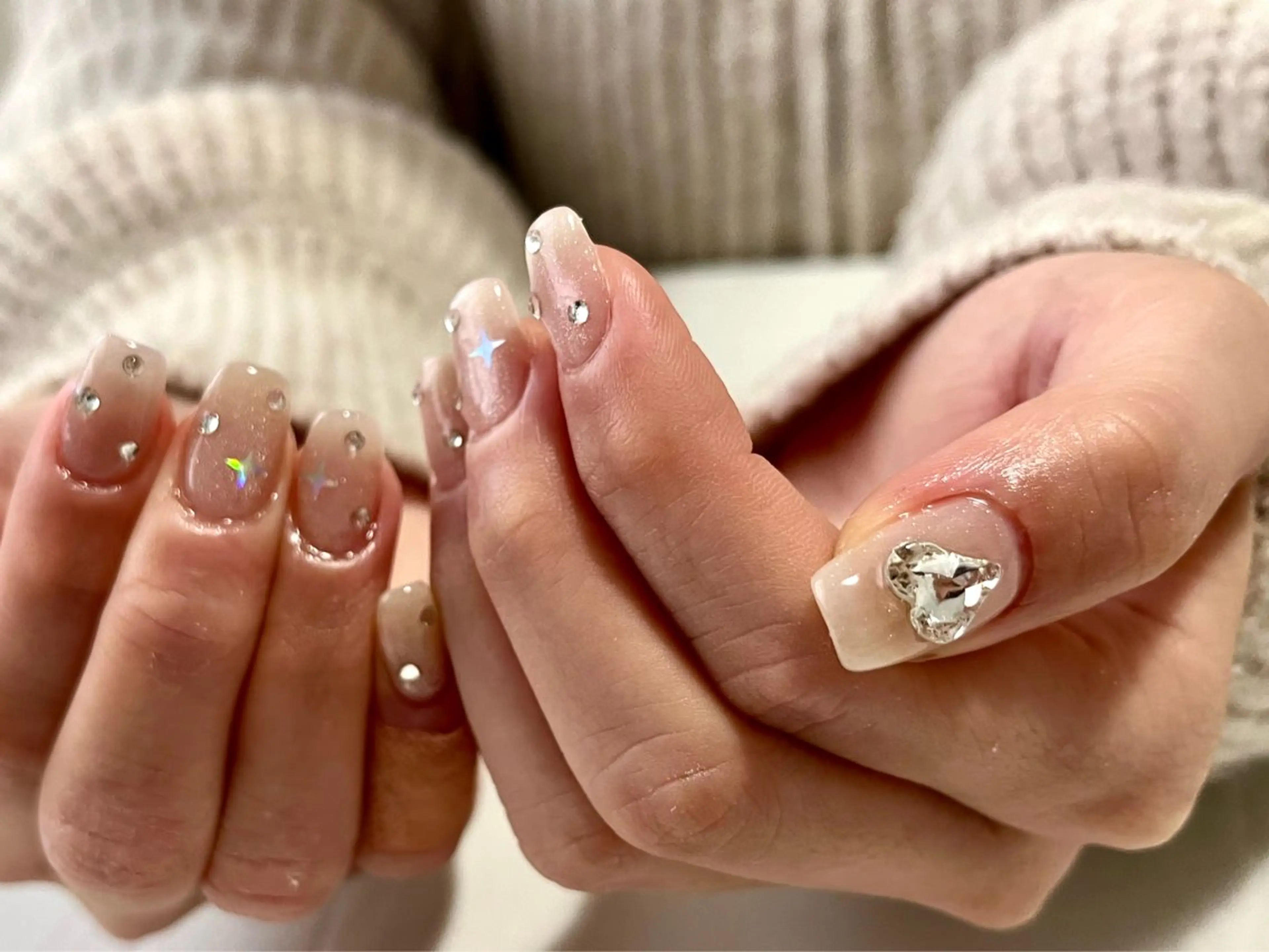 ネイル ハート マグネットネイル kupu所属・ネイルサロン kupuのネイルデザイン