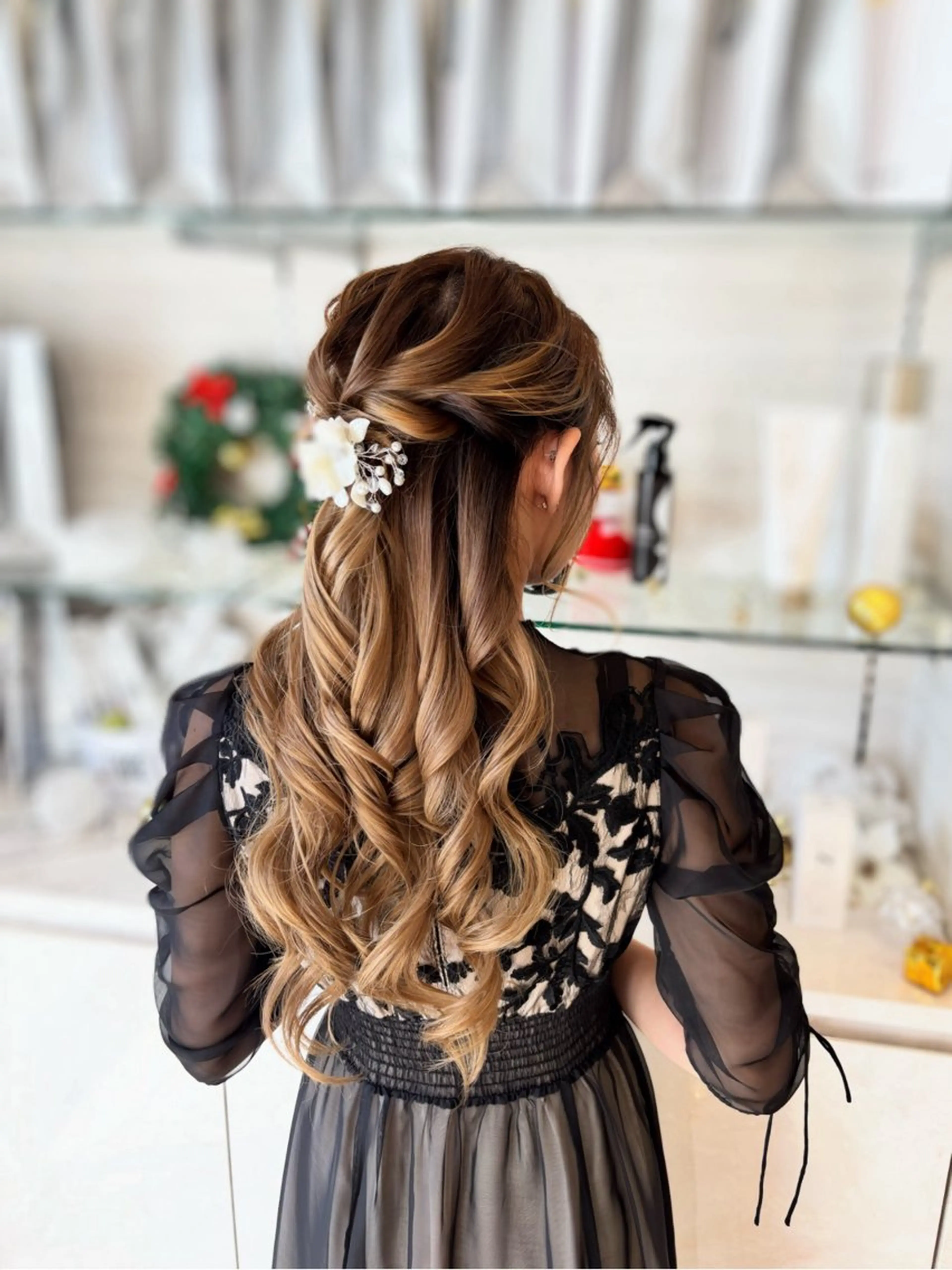 ヘアアレンジ ハーフアップ グランデュール静岡インター通り店所属・まい 静岡インター通りのヘアスタイル