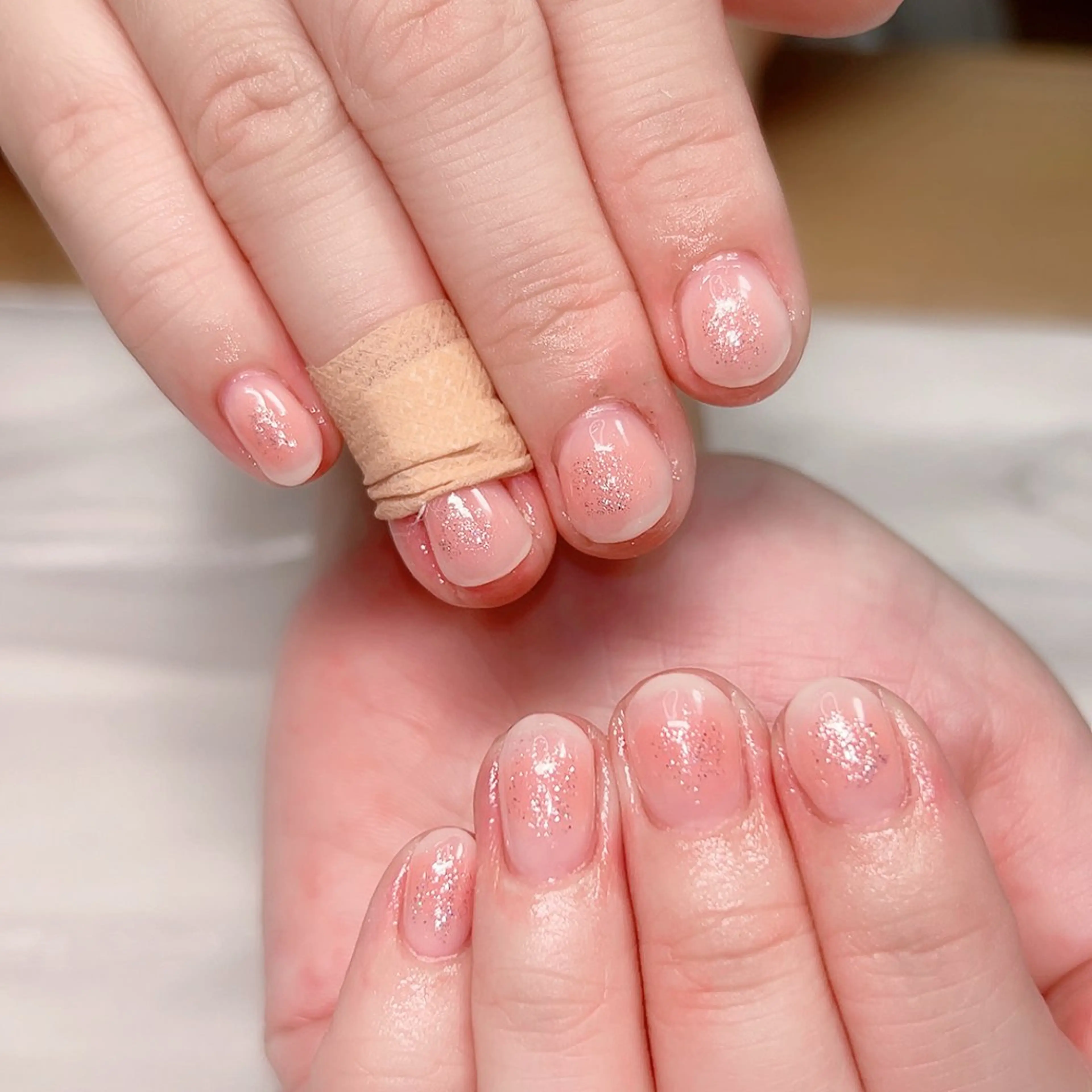 ネイル チークネイル シンプルネイル ハンドネイル Cute Tips nailのネイルデザイン