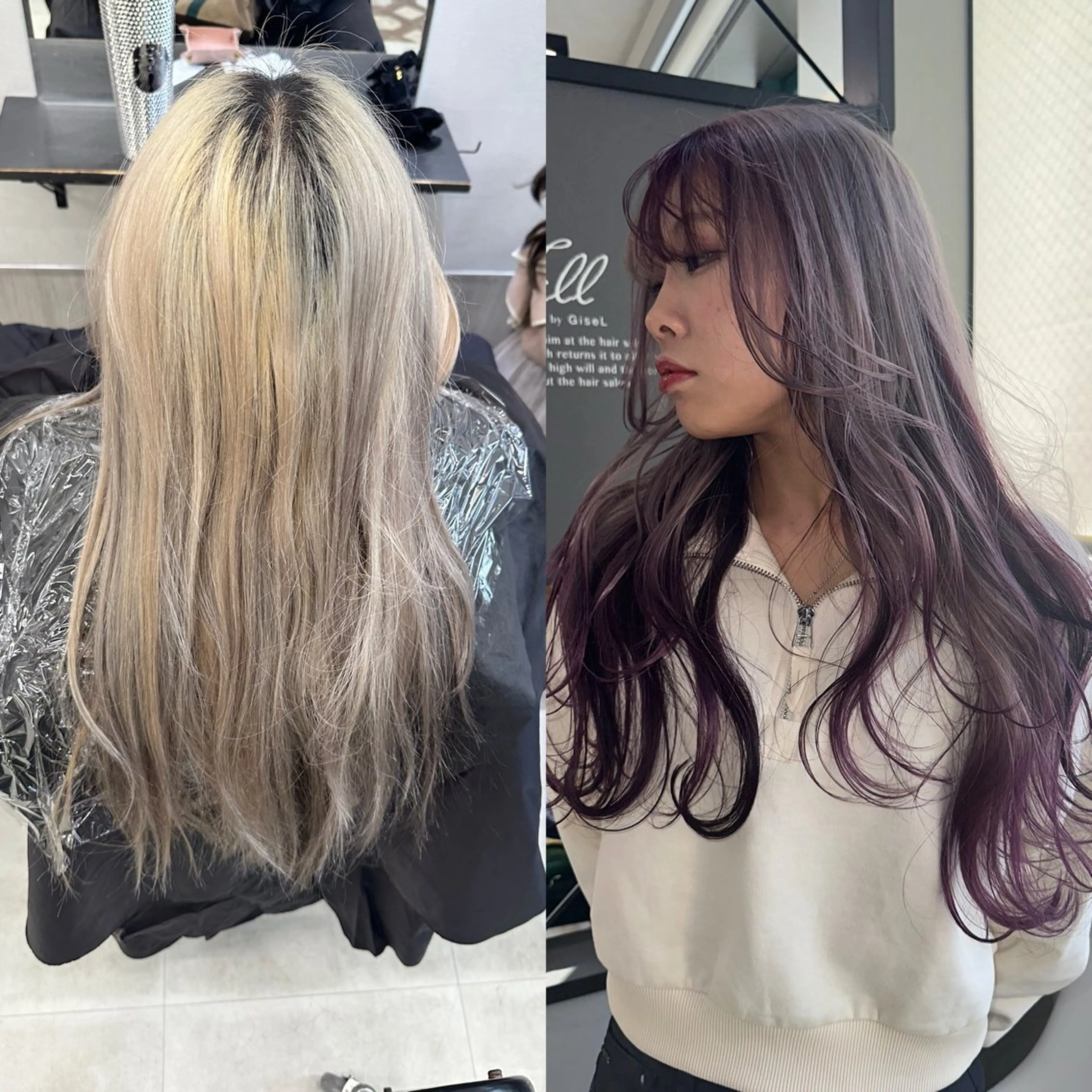 ロング カラー ヘアカラー トリートメント JILL/鶴岡 和幸/天神のヘアスタイル