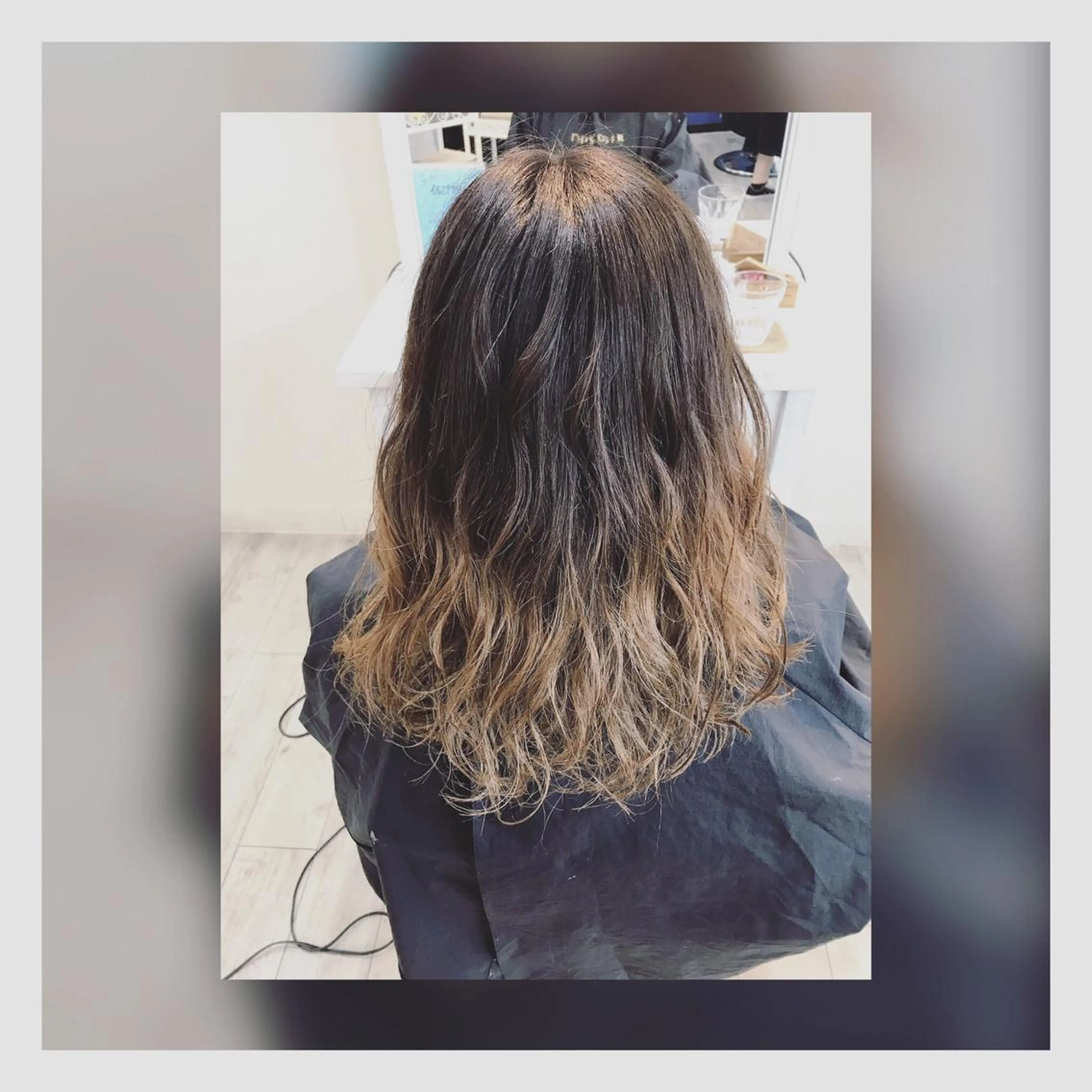 ロング カラー グラデーションカラー GRANLUSSO 岡山駅前 ビックカメラ5階所属・岡本 智次のヘアスタイル