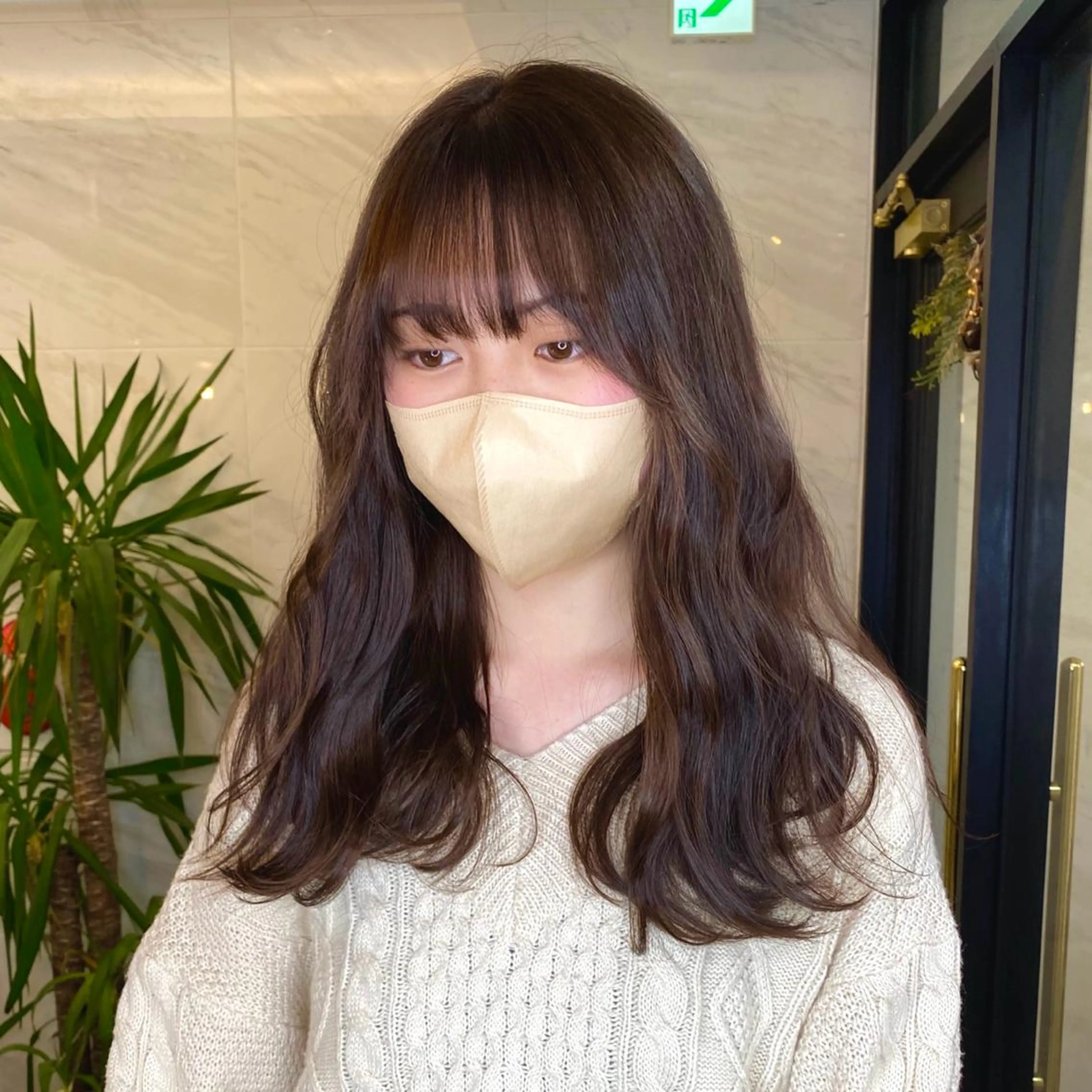 ミディアム SHIN レイヤー‪‪カットのヘアスタイル