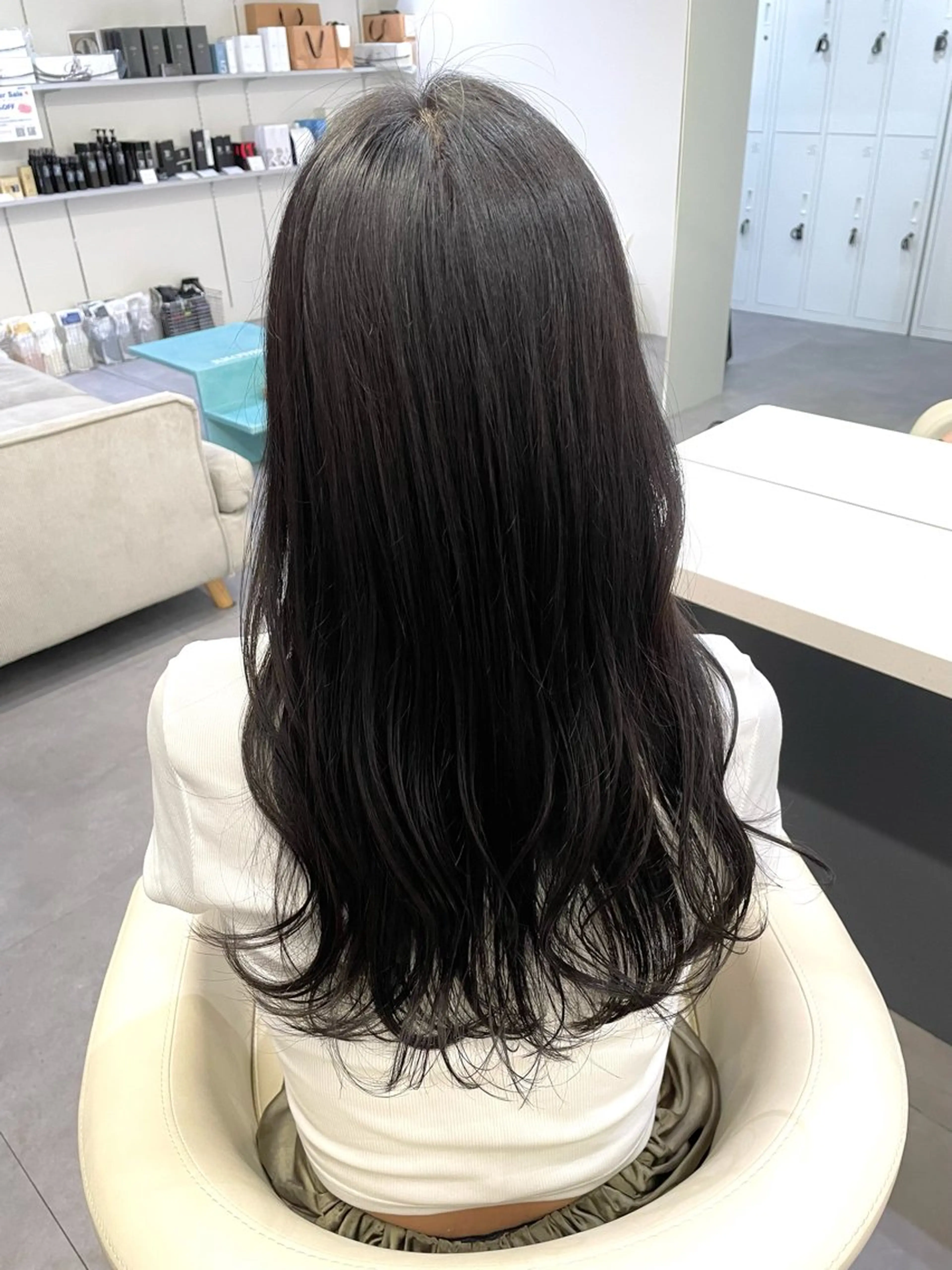 カラー 黒髪 ナチュラルブラック カラーモデル募集/ 森本明花のヘアスタイル