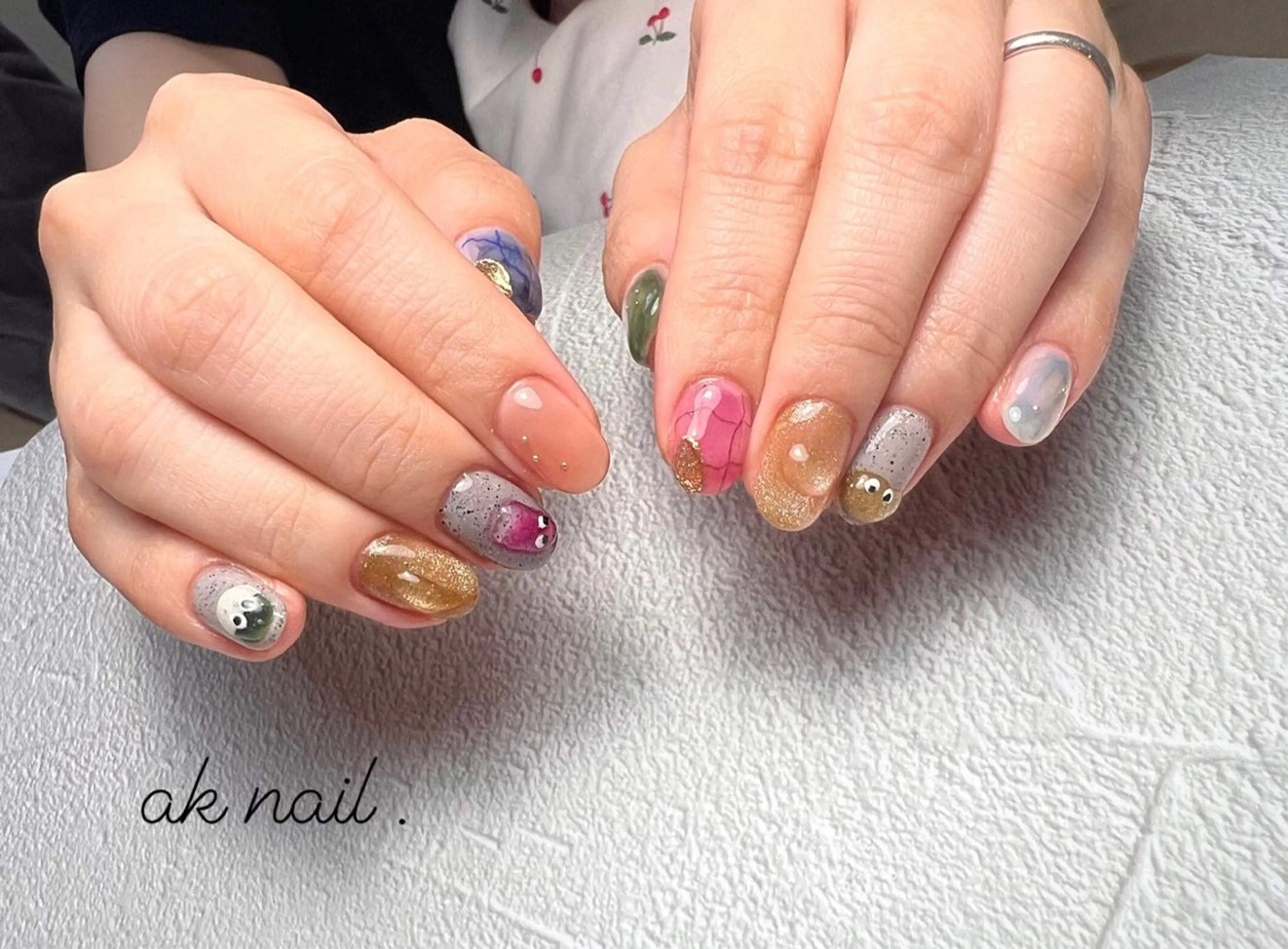 ネイル ハンドネイル ak nail .のネイルデザイン