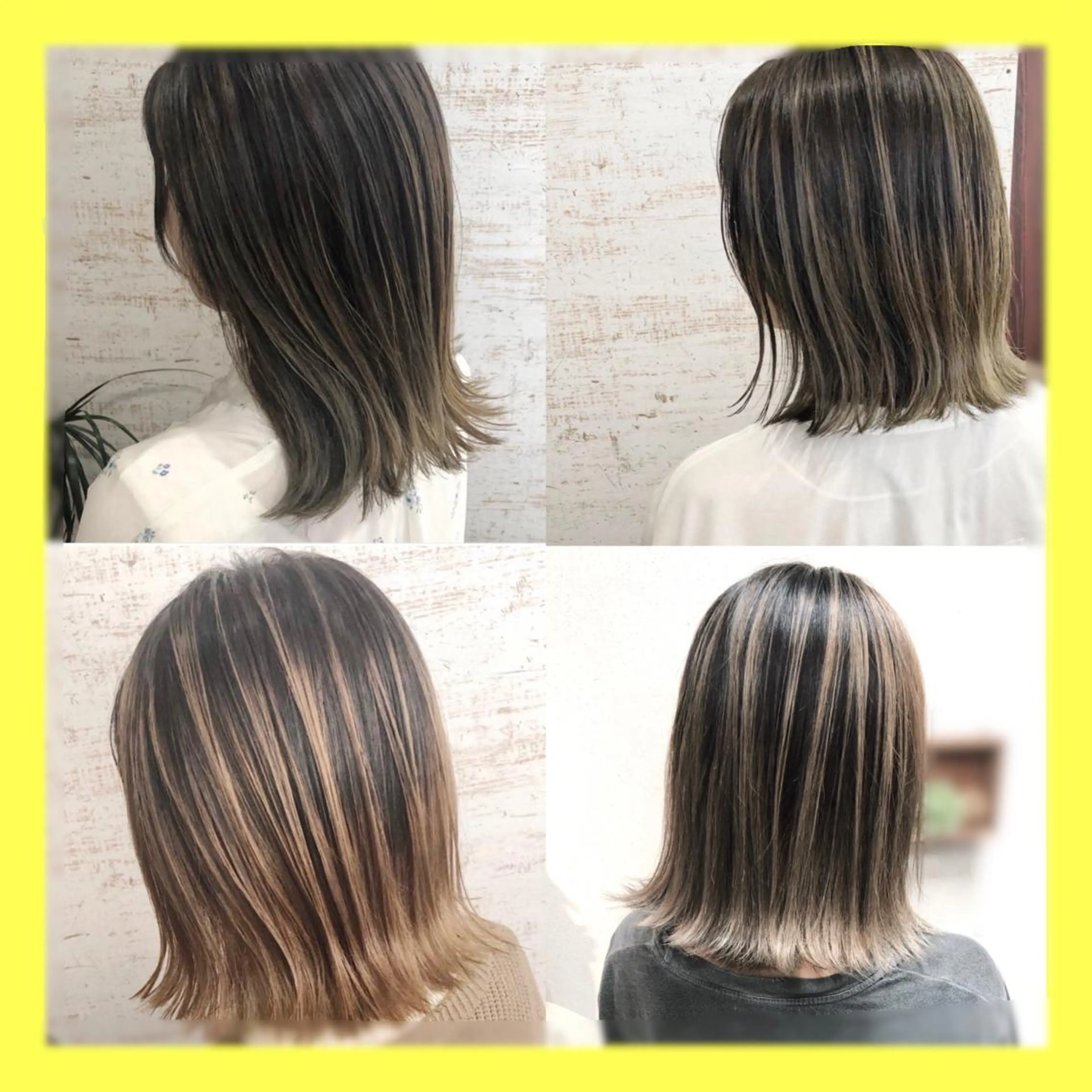 ミディアム カラー ケアブリーチ /髪質 改善/古橋圭史郎のヘアスタイル