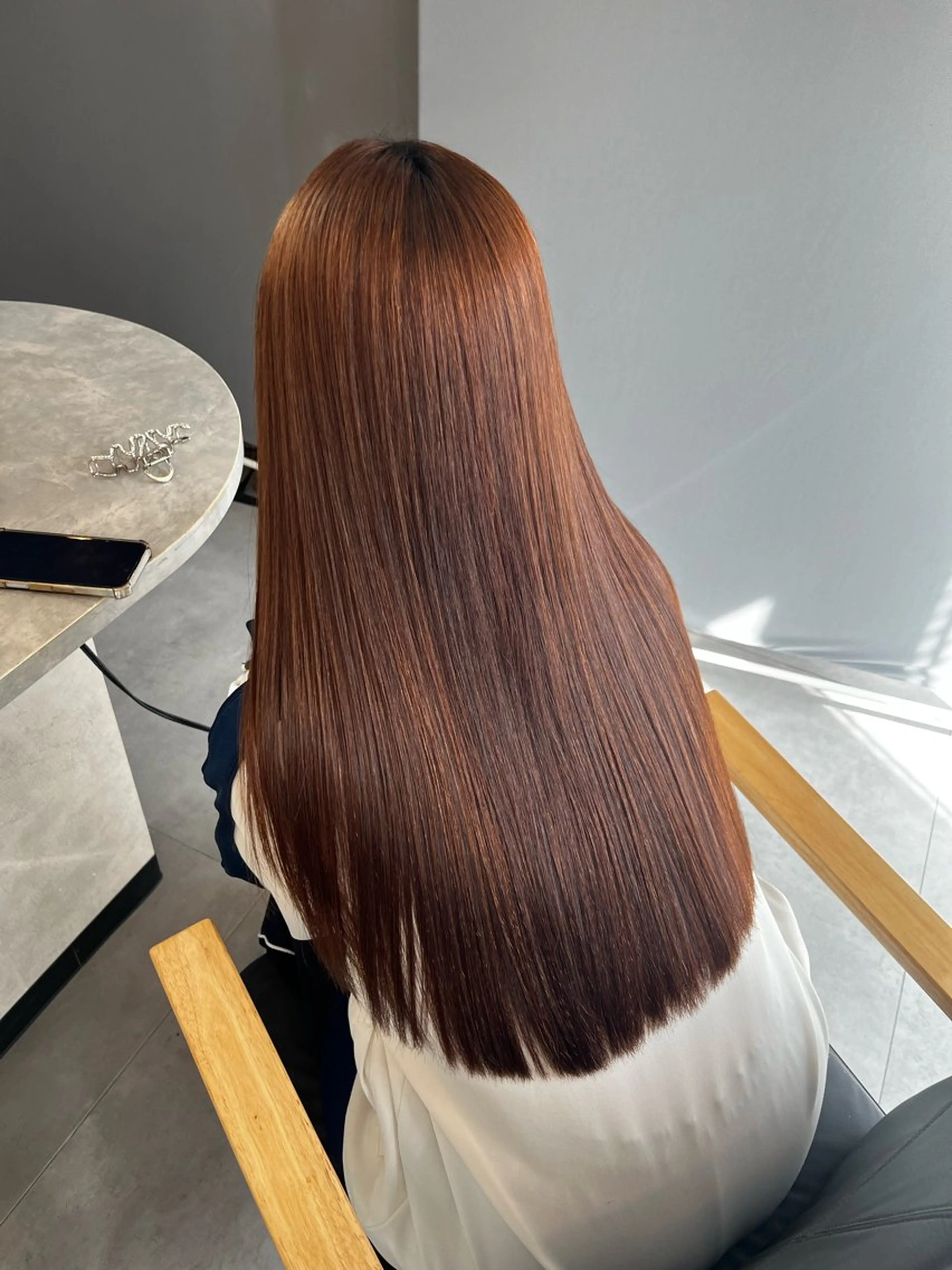 ロング 縮毛矯正 カット 縮毛矯正 石原 光のヘアスタイル