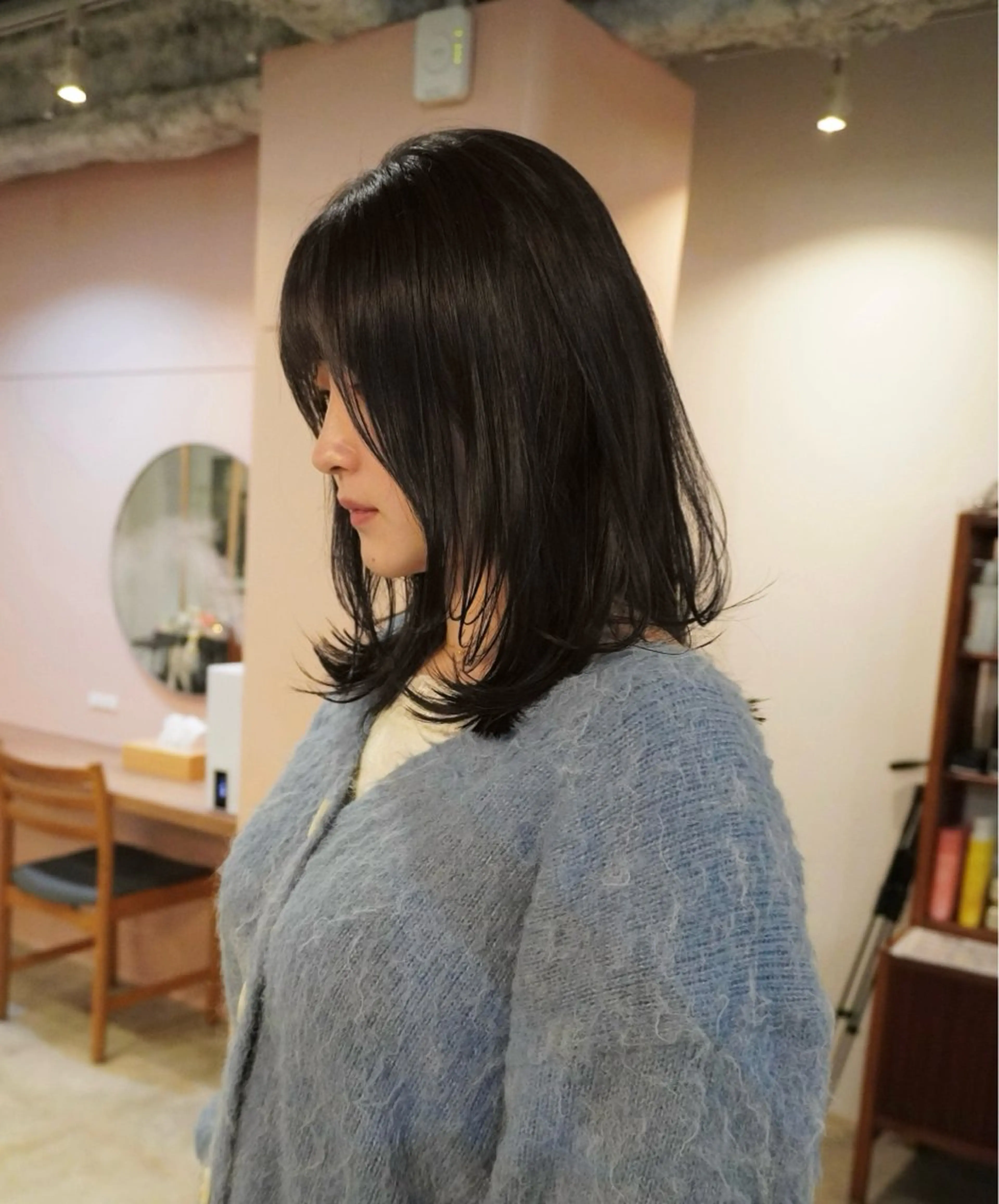 セミロング カラー ヘアアレンジ レイヤーカット カット ヘアカラー 🎀suzuna 透明感colorのヘアスタイル