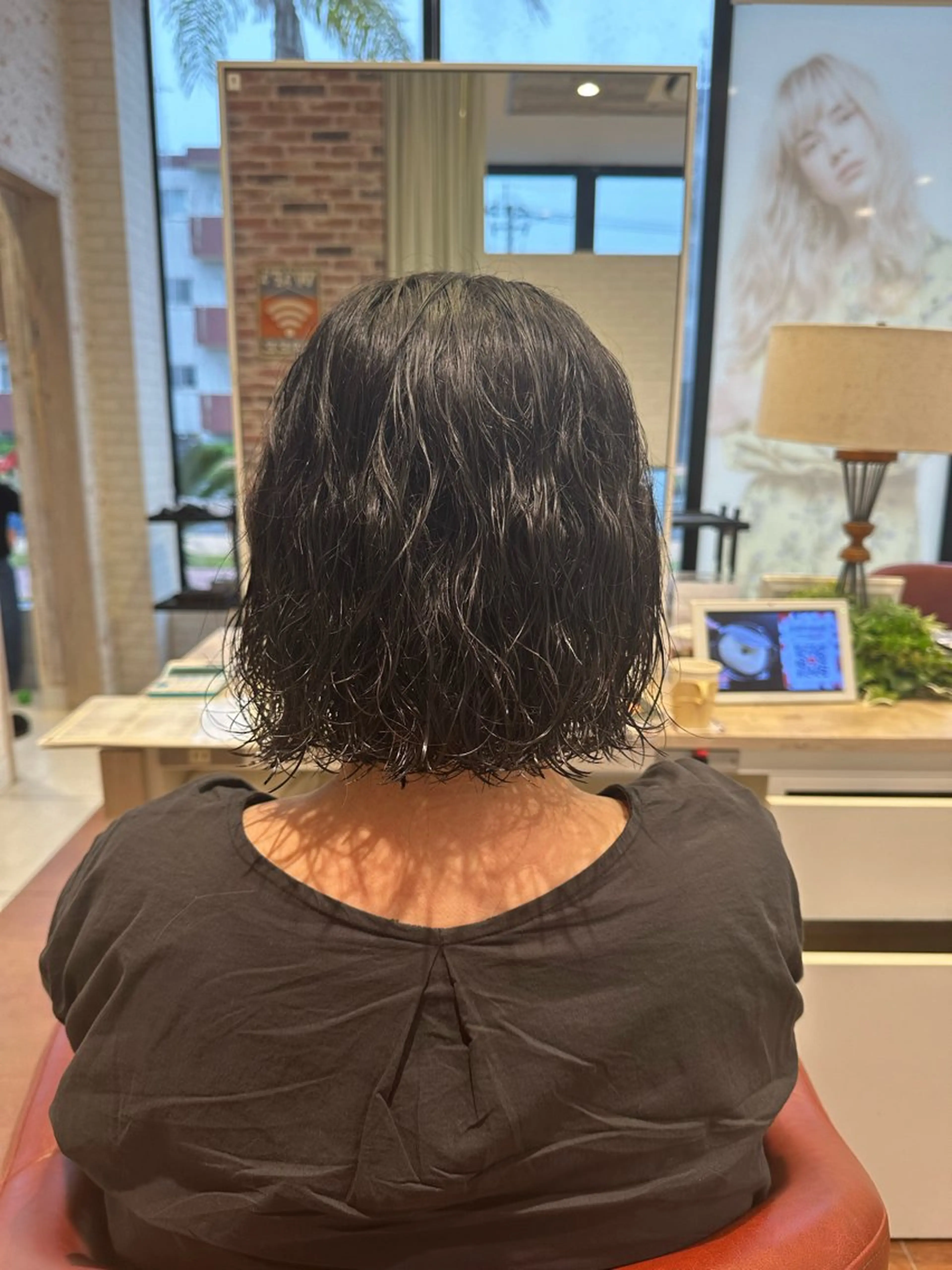 ミディアム カラー パーマ ho nokaのヘアスタイル