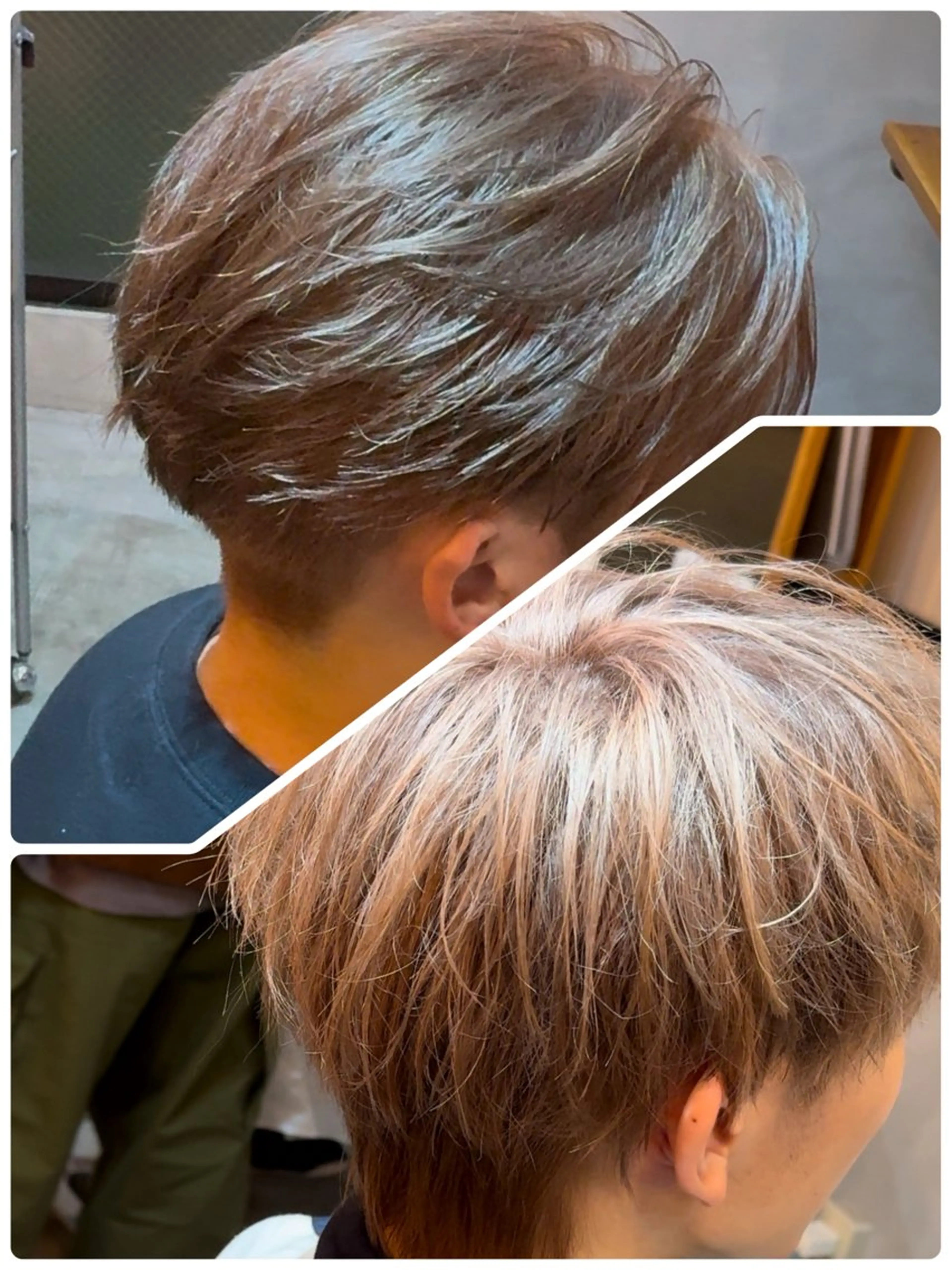 カラー シャドウ/縮毛矯正 メンズカット/みのるのヘアスタイル