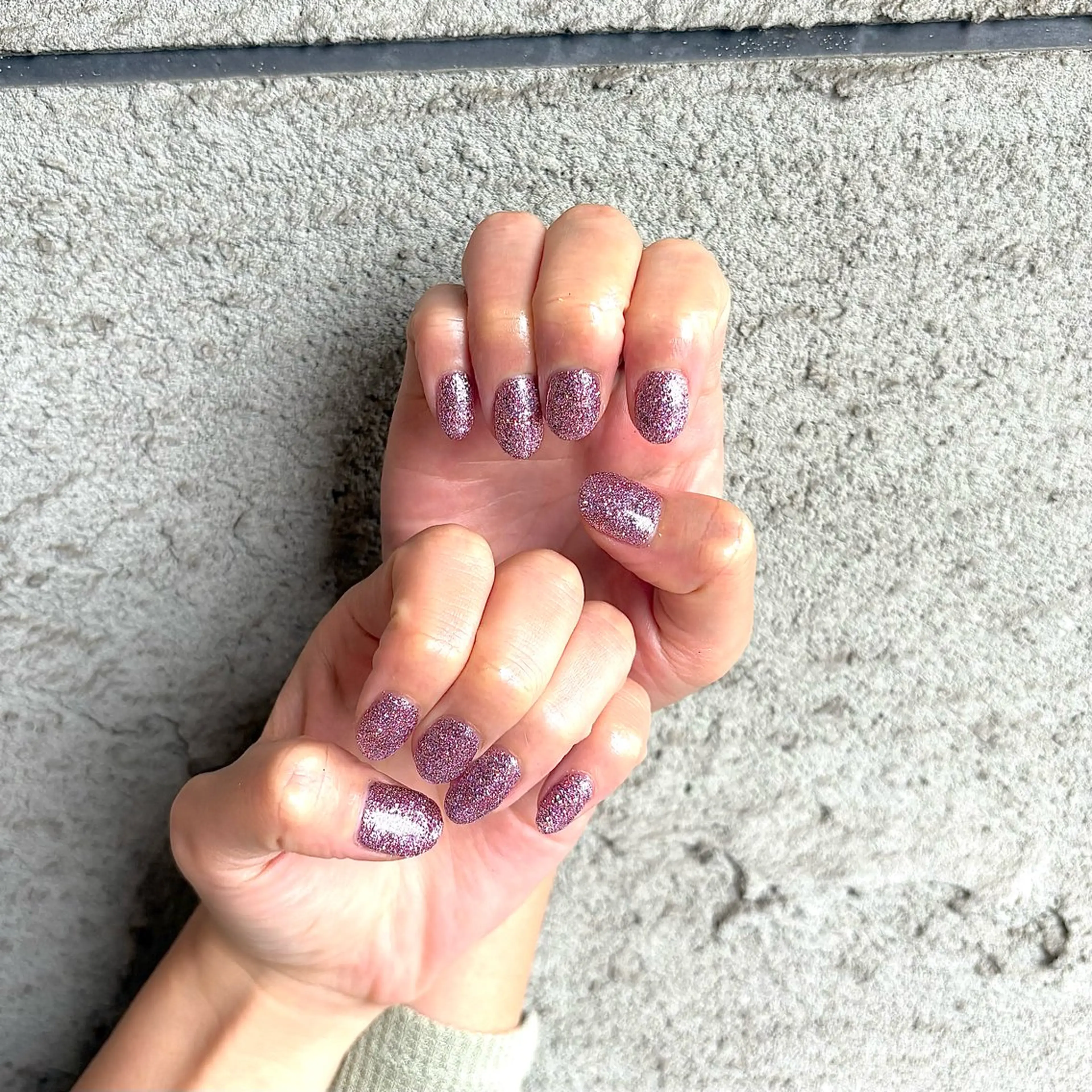 ネイル キラキラネイル ラメ(グリッター) ワンカラーネイル 小林 玲奈のネイルデザイン