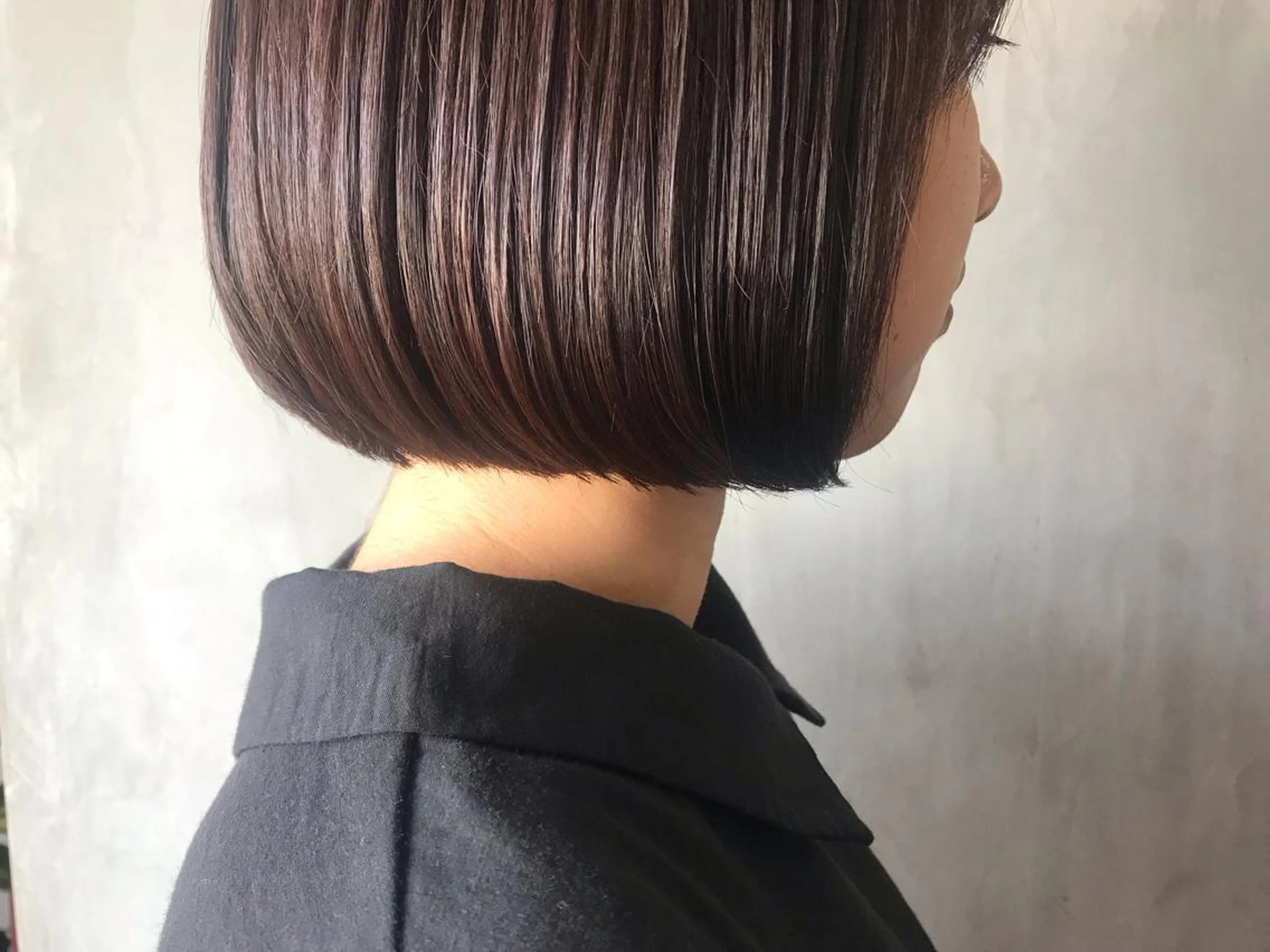 ショート カラー パーマ ヘアアレンジ 切りっぱなしボブ ボブ stylist/蛯谷 珠里のヘアスタイル