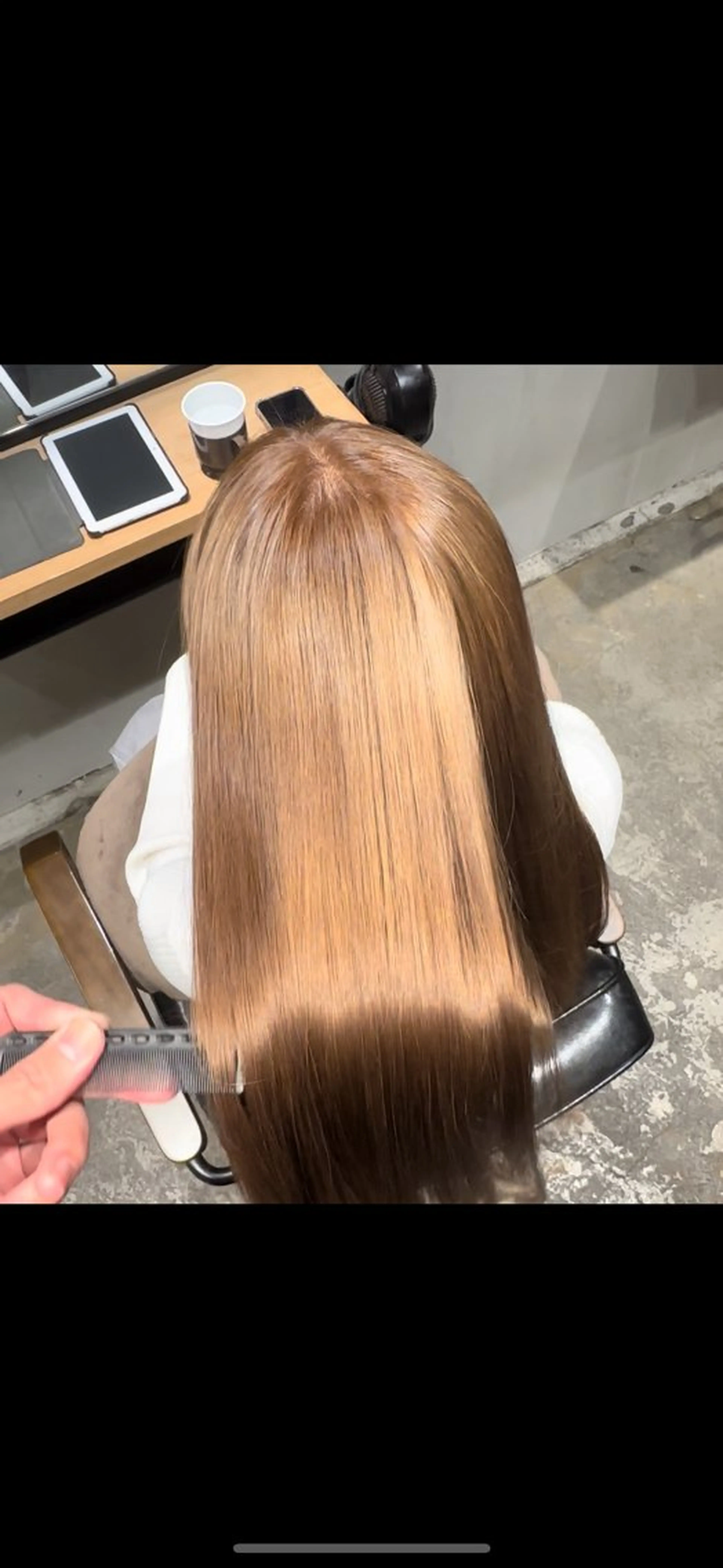 美髪補正カラー(アンジェンダー髪質改善)+メンテナンスカット(スタイルチェンジ不可)の写真