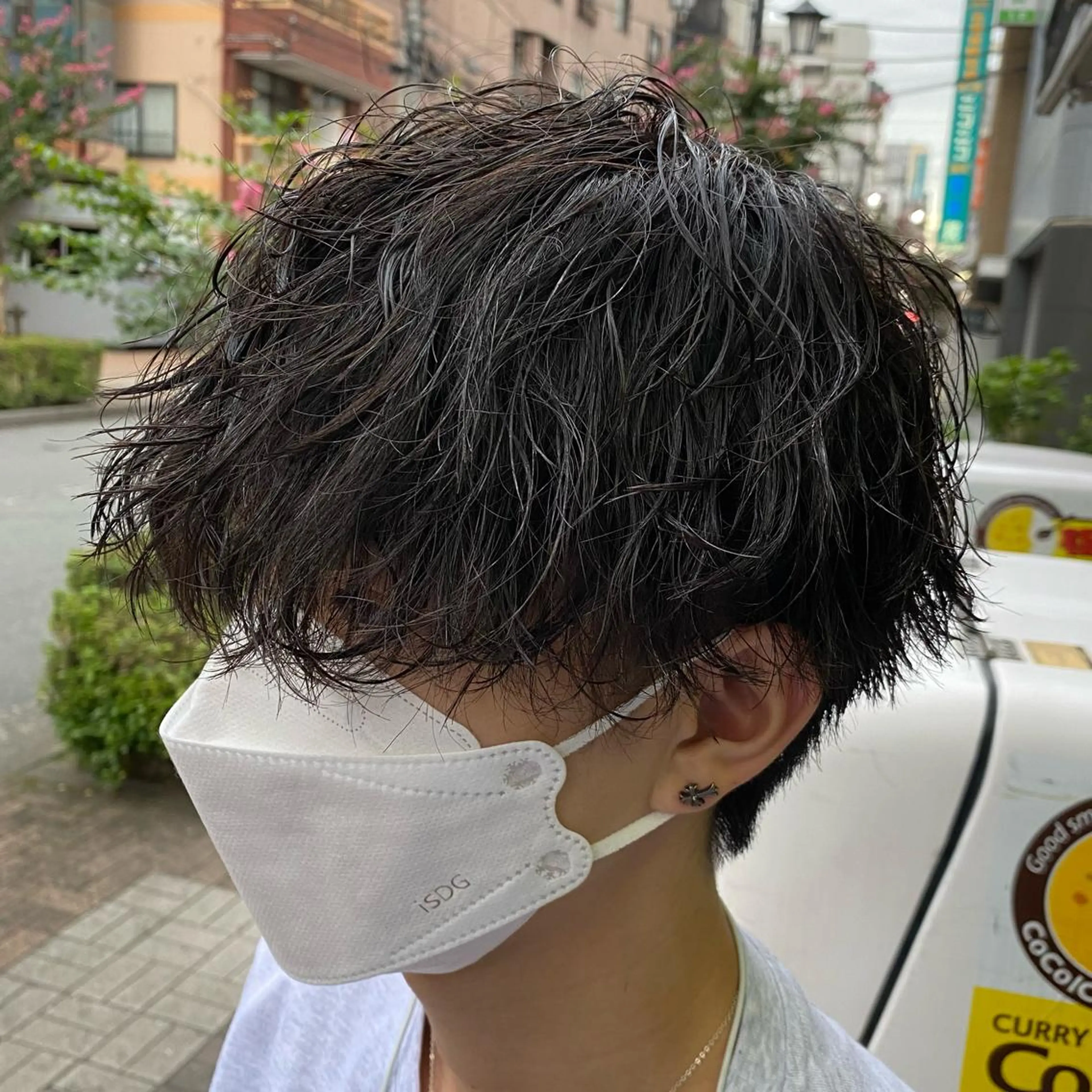 パーマ メンズ カット パーマ ヘアセット メンズブリーチカラー /パーマ ごーた立川のヘアスタイル