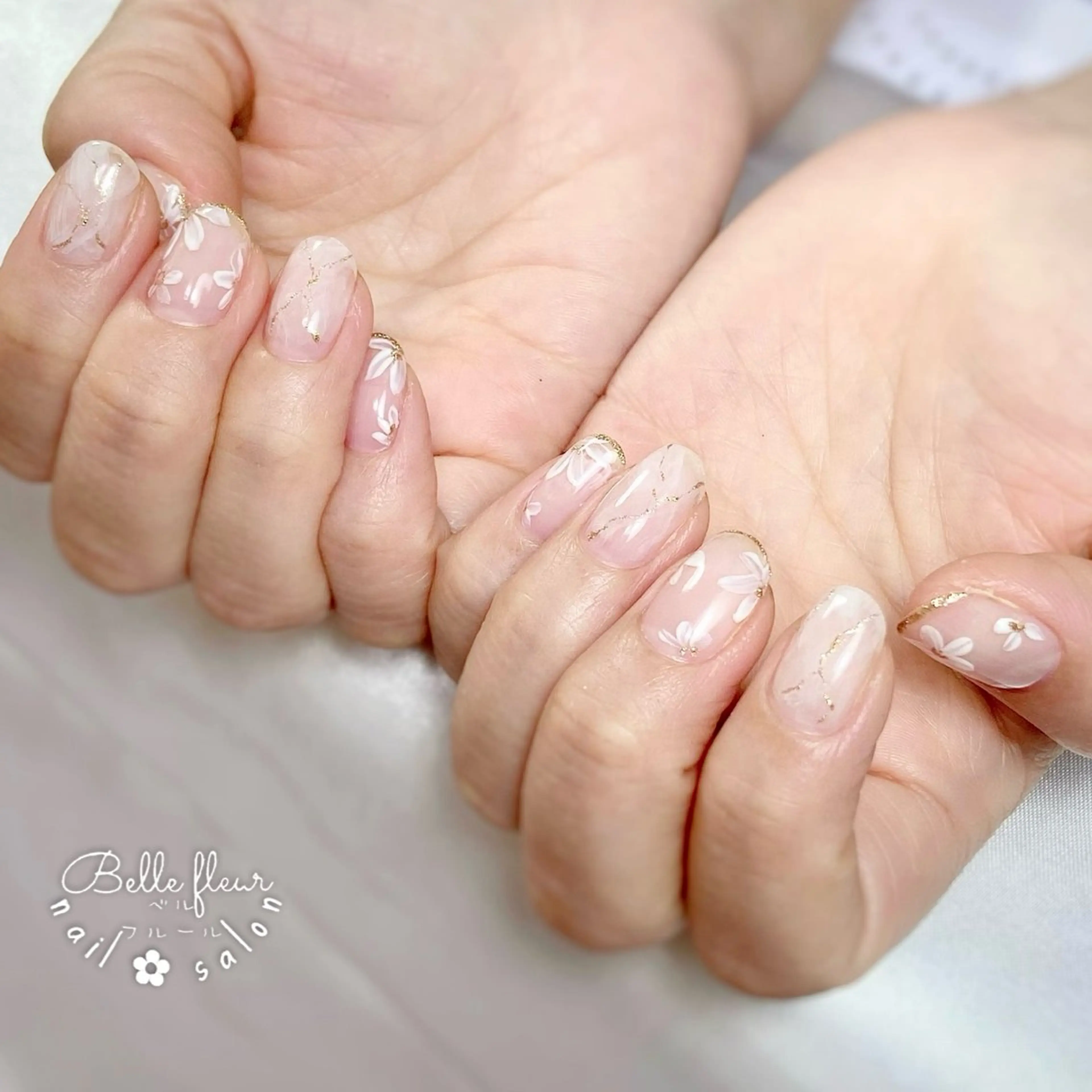 ネイル フラワーネイル ﾈｲﾙｻﾛﾝ Bellefleurのネイルデザイン