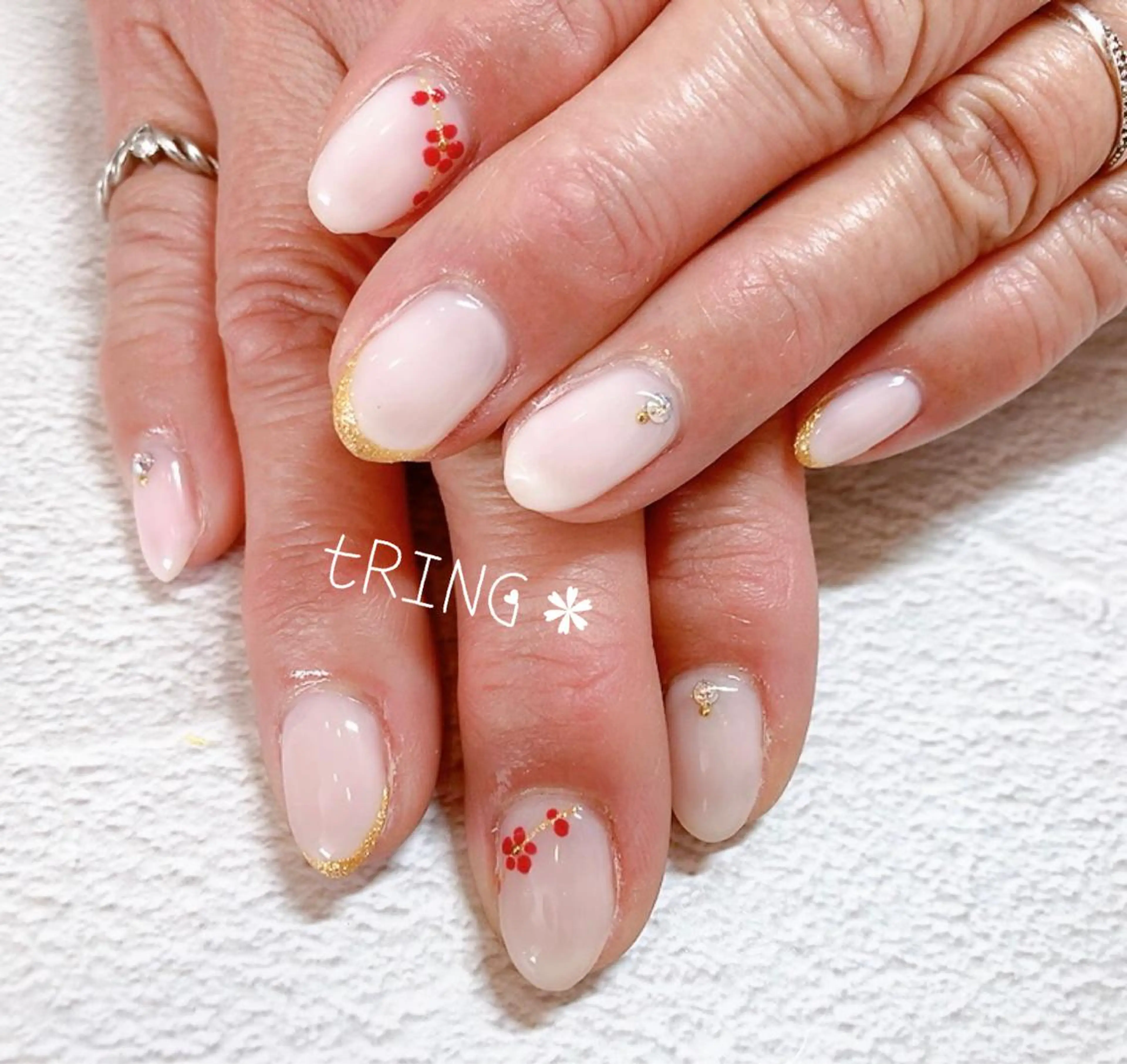 ネイル ハンドネイル tRING＊ しいの木台のネイルデザイン