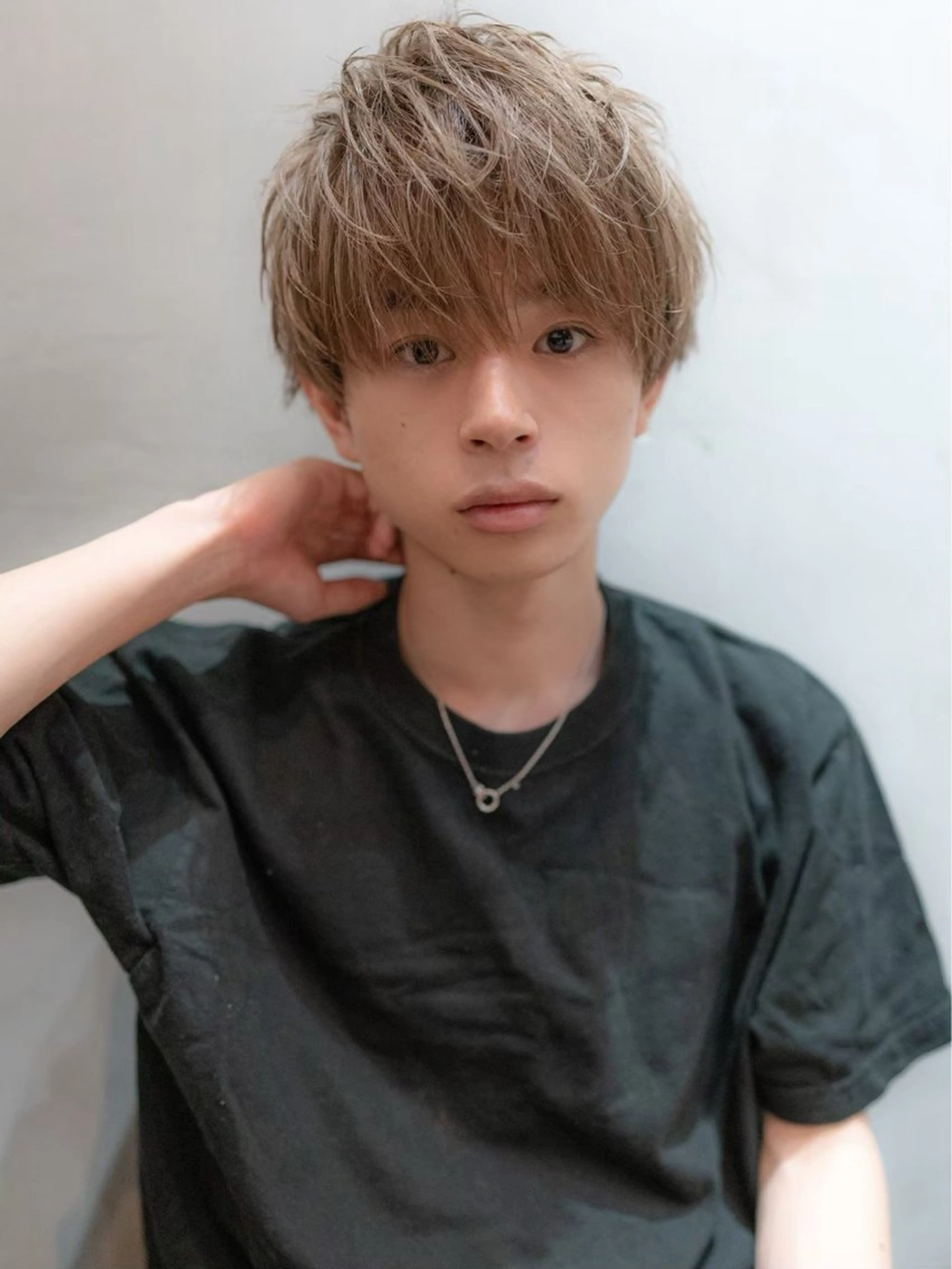 ショート カラー メンズ soen所属・⚡メンズパーマフ ェードカットTomyのヘアスタイル