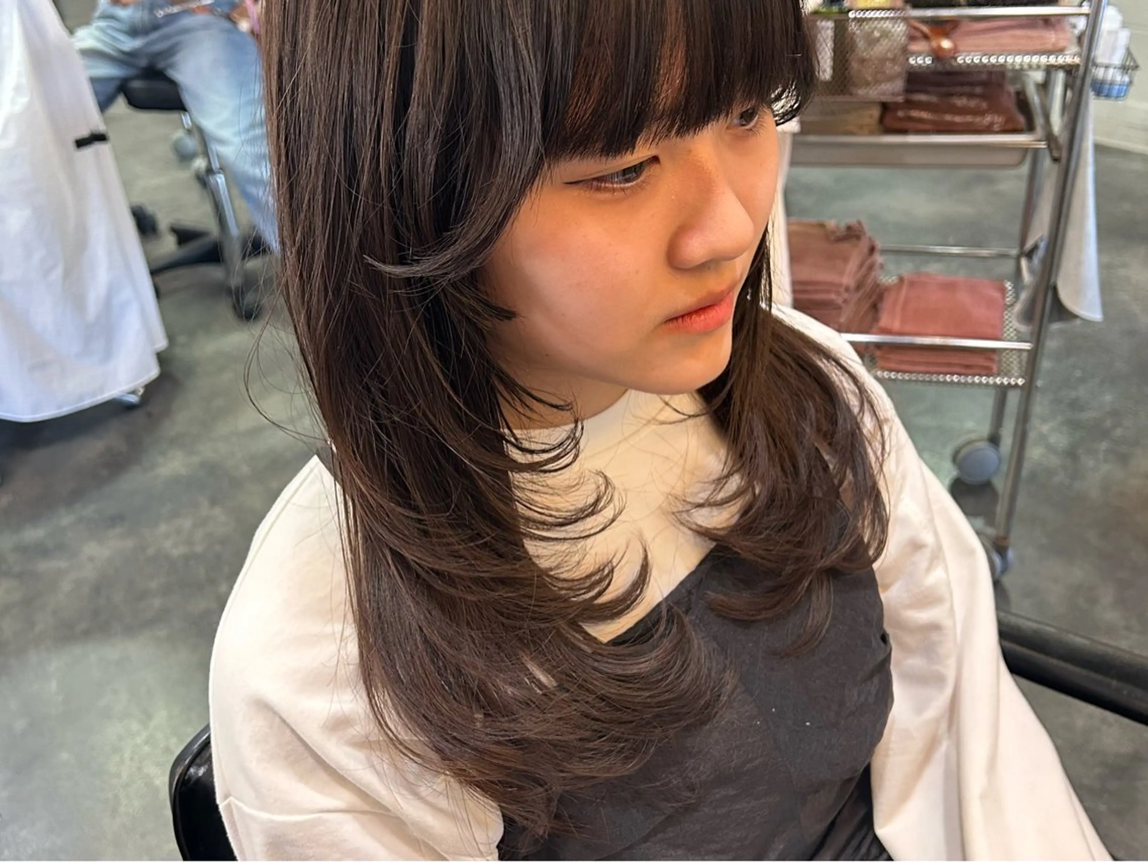 【髪に優しい！】白髪染め【髪質改善トリートメント+マイクロバブル無料】【nui 茨木】の写真