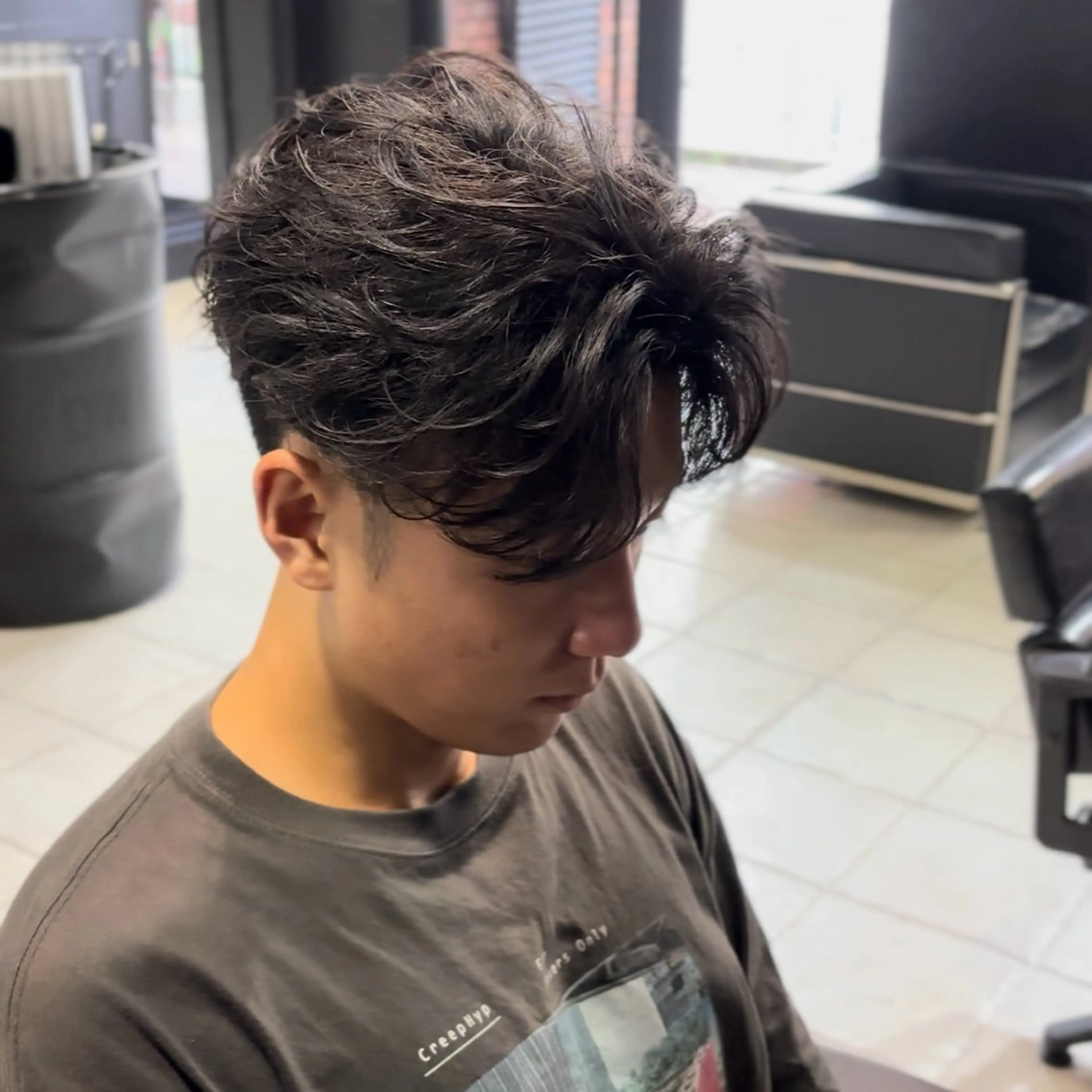 メンズカット+フェザーパーマ¥14300→¥8800【owl心斎橋を初めてご利用の方】の写真