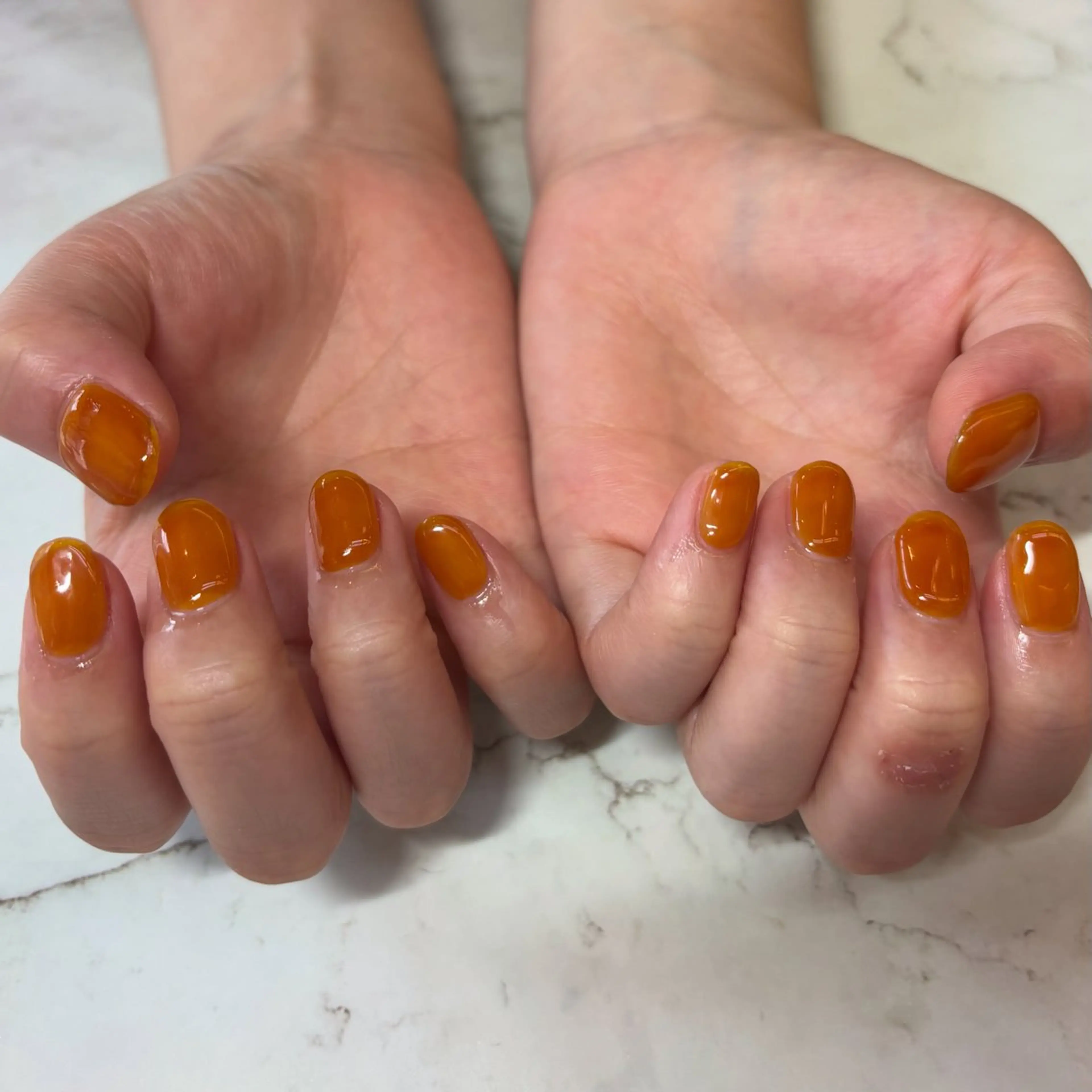 ネイル ワンカラーネイル Honey Bee Mikuのネイルデザイン