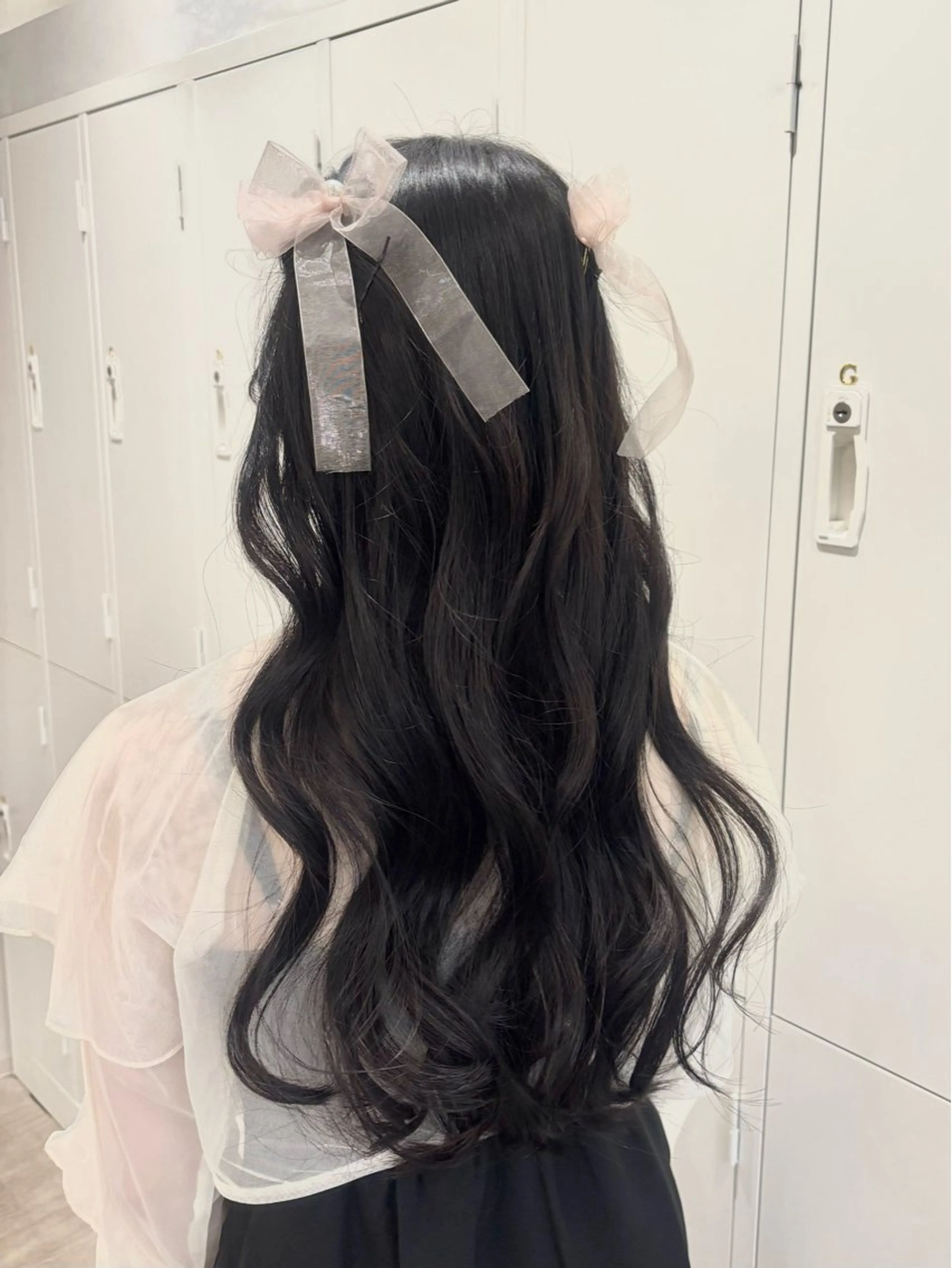 ロング カラー レイヤーカット🍒韓 国ヘア🍒ひかりのヘアスタイル