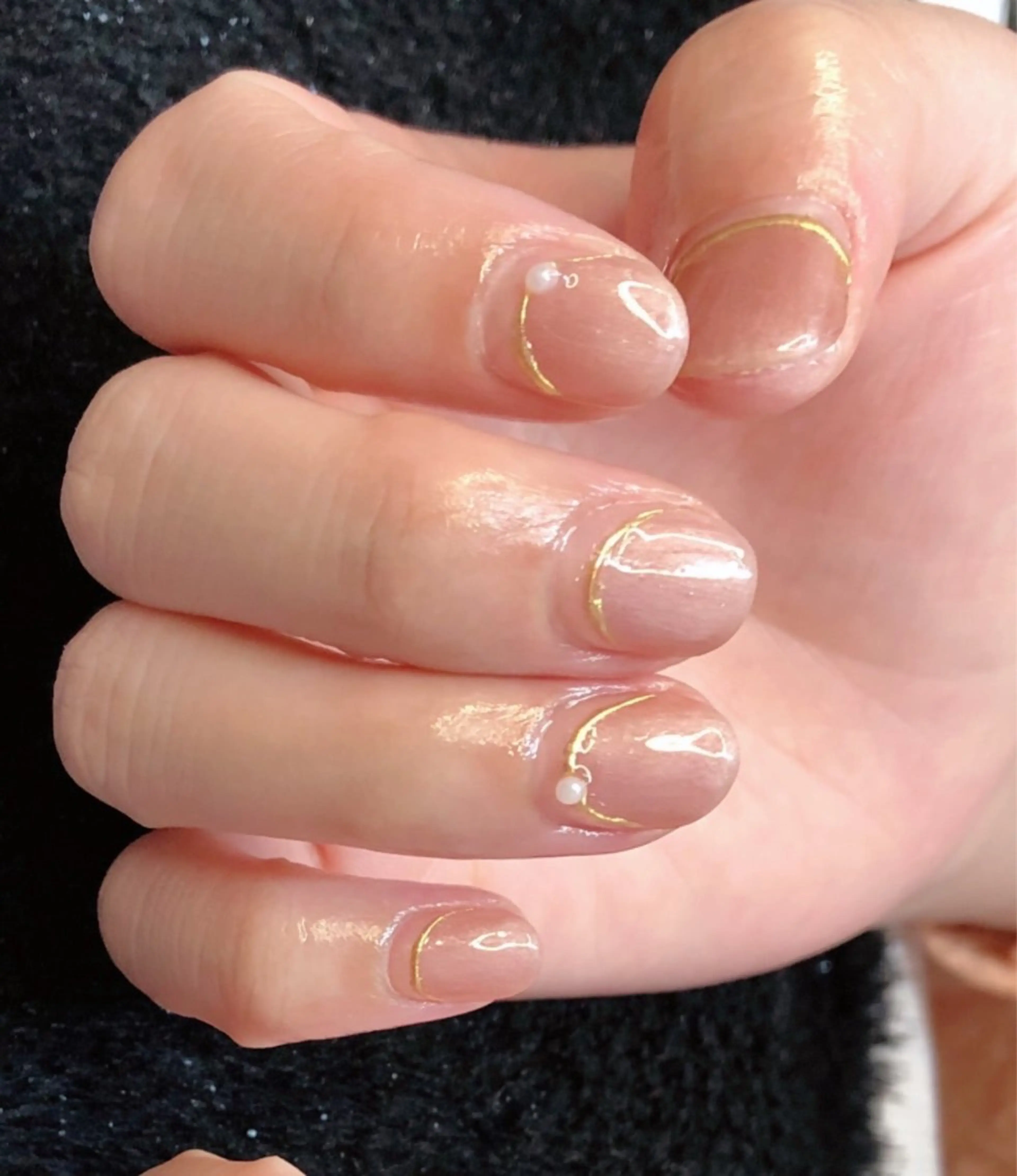 ネイル 長さ出し フレンチネイル ジェルネイル 韓国ネイル マグネットネイル 大門浜松町 ネイルのネイルデザイン