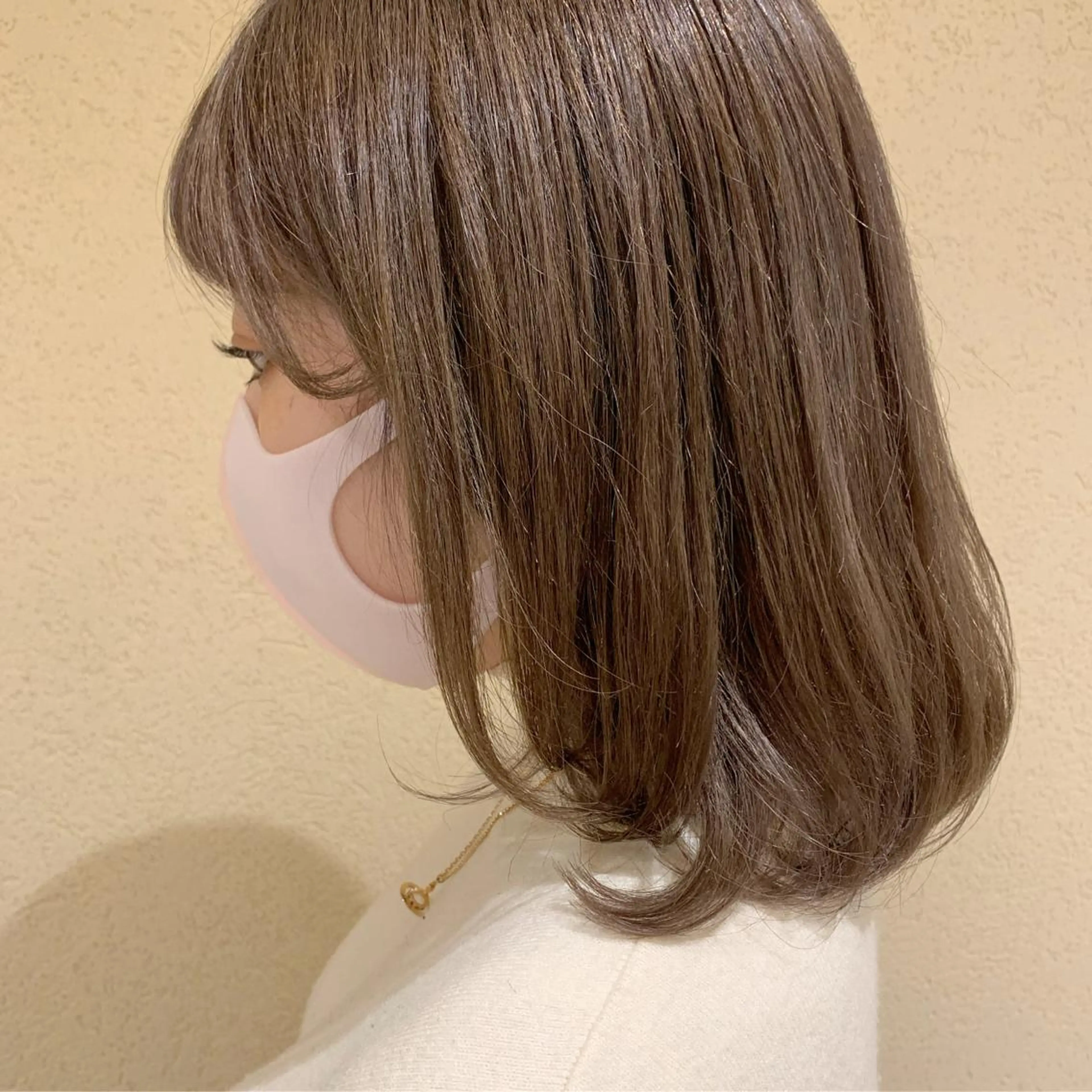 セミロング カラー ベージュカラー ブリーチ ラベンダーカラー ラベンダーベージュ GO TODAY SHAiRE SALON所属・𝒢𝒾𝓇𝓁𝓎 ⑅　𝓎𝓊𝓀𝒶のヘアスタイル