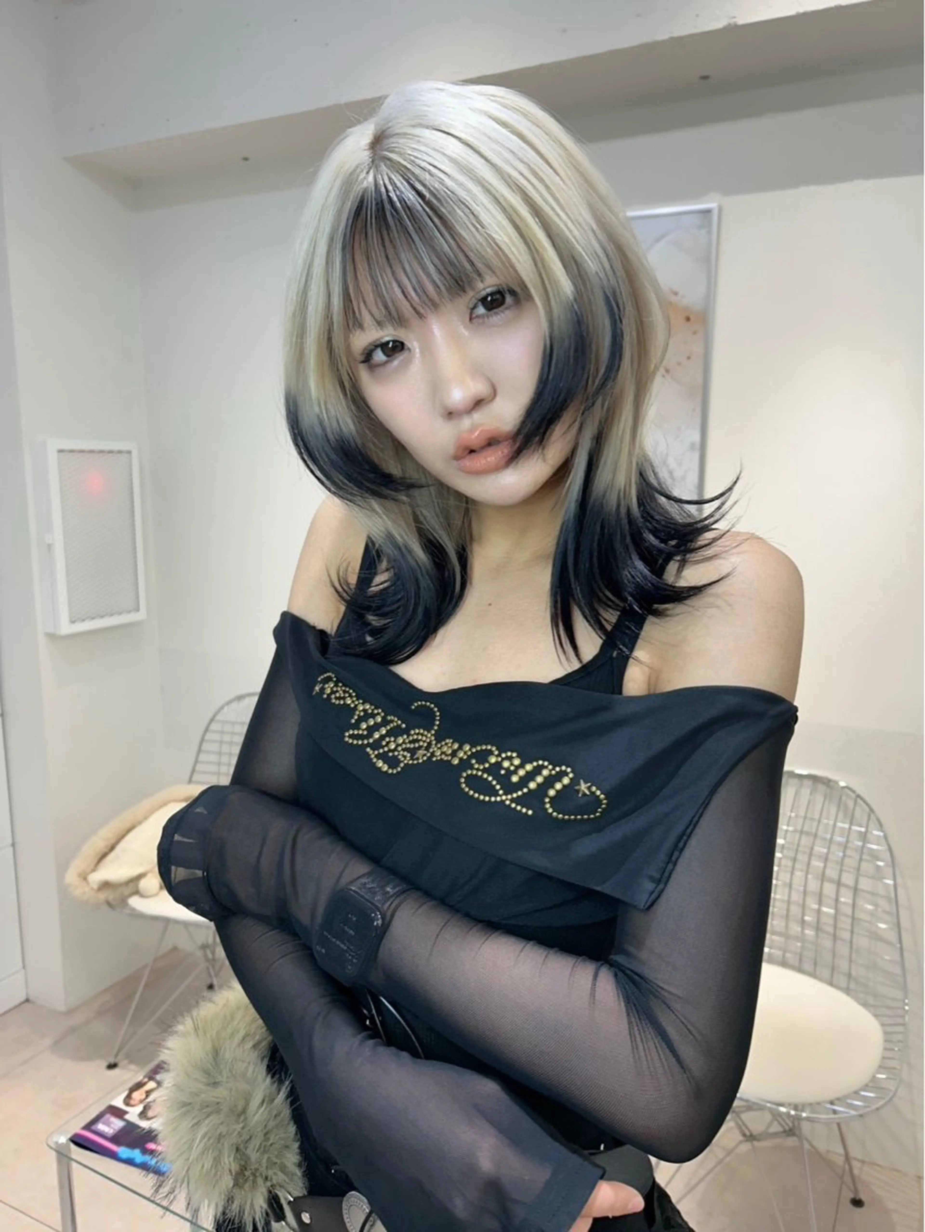 ミディアム ヘアカラー トリートメント ヘアセット ONYX 表参道所属・ショート/ボブ/似 合わせ/顔周りカットのヘアスタイル