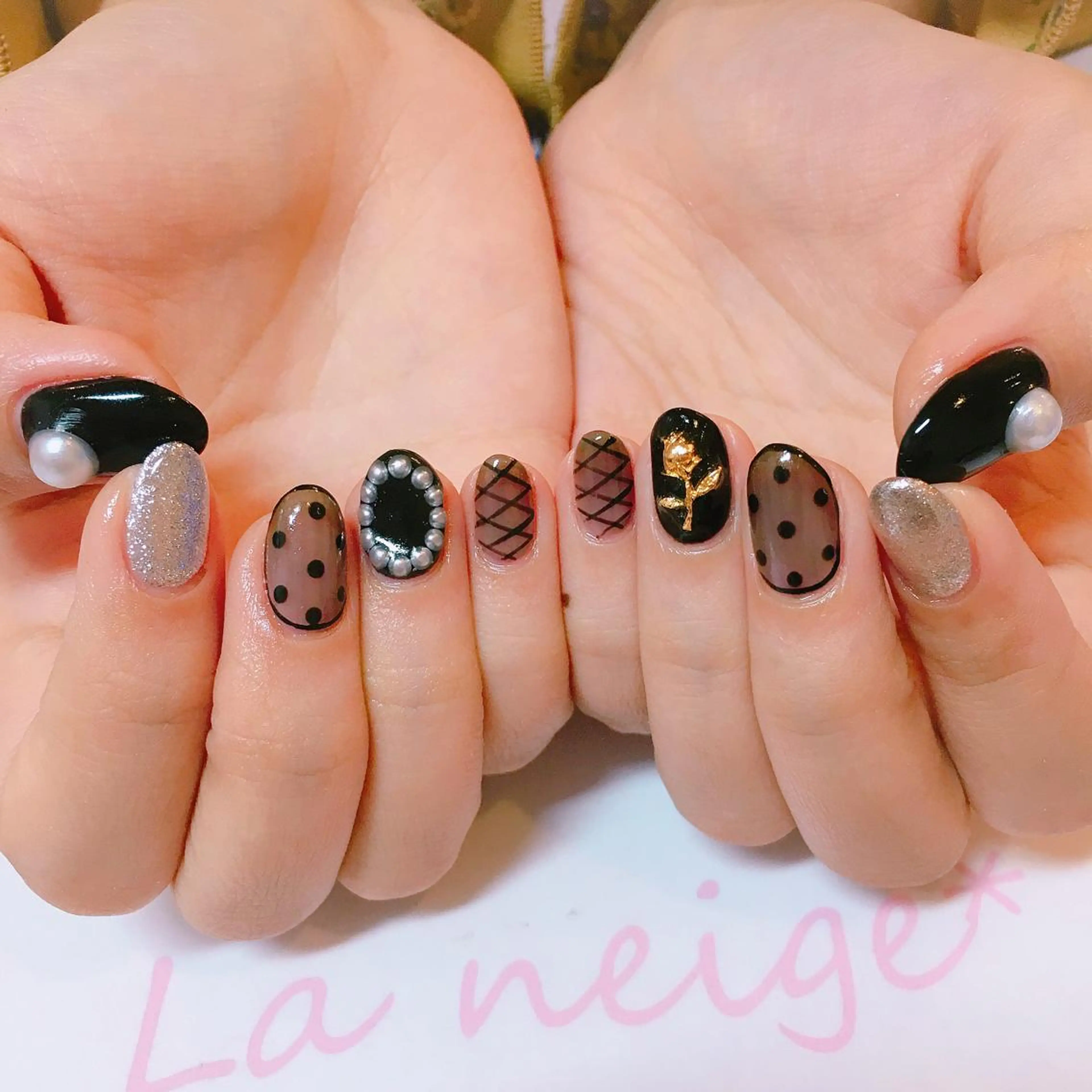 ネイル La neige* yuki 🥯🍑のネイルデザイン