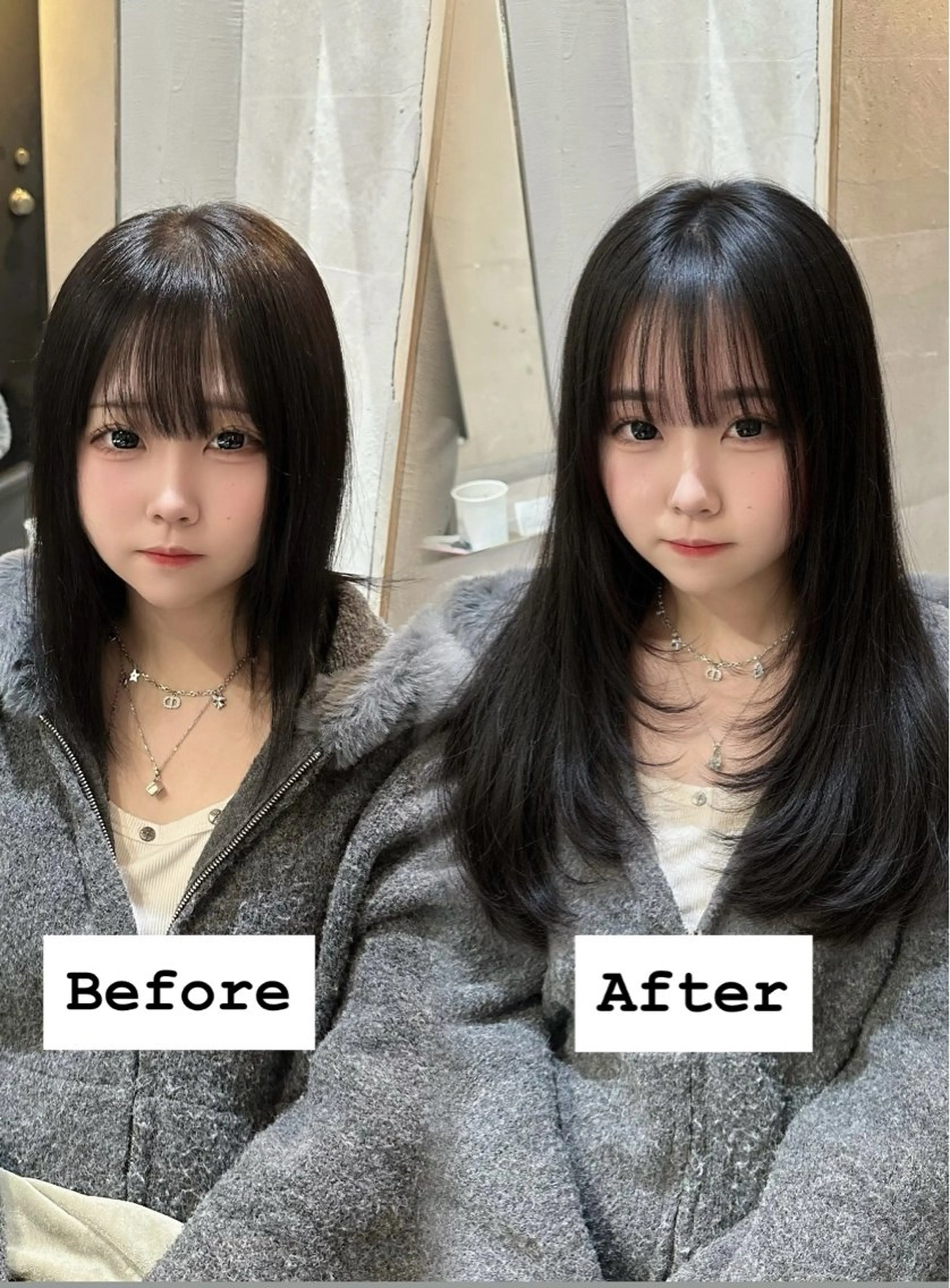 ロング カット ヘアカラー トリートメント エクステ 💎韓国レイヤー ×エクステゆうま💎のヘアスタイル