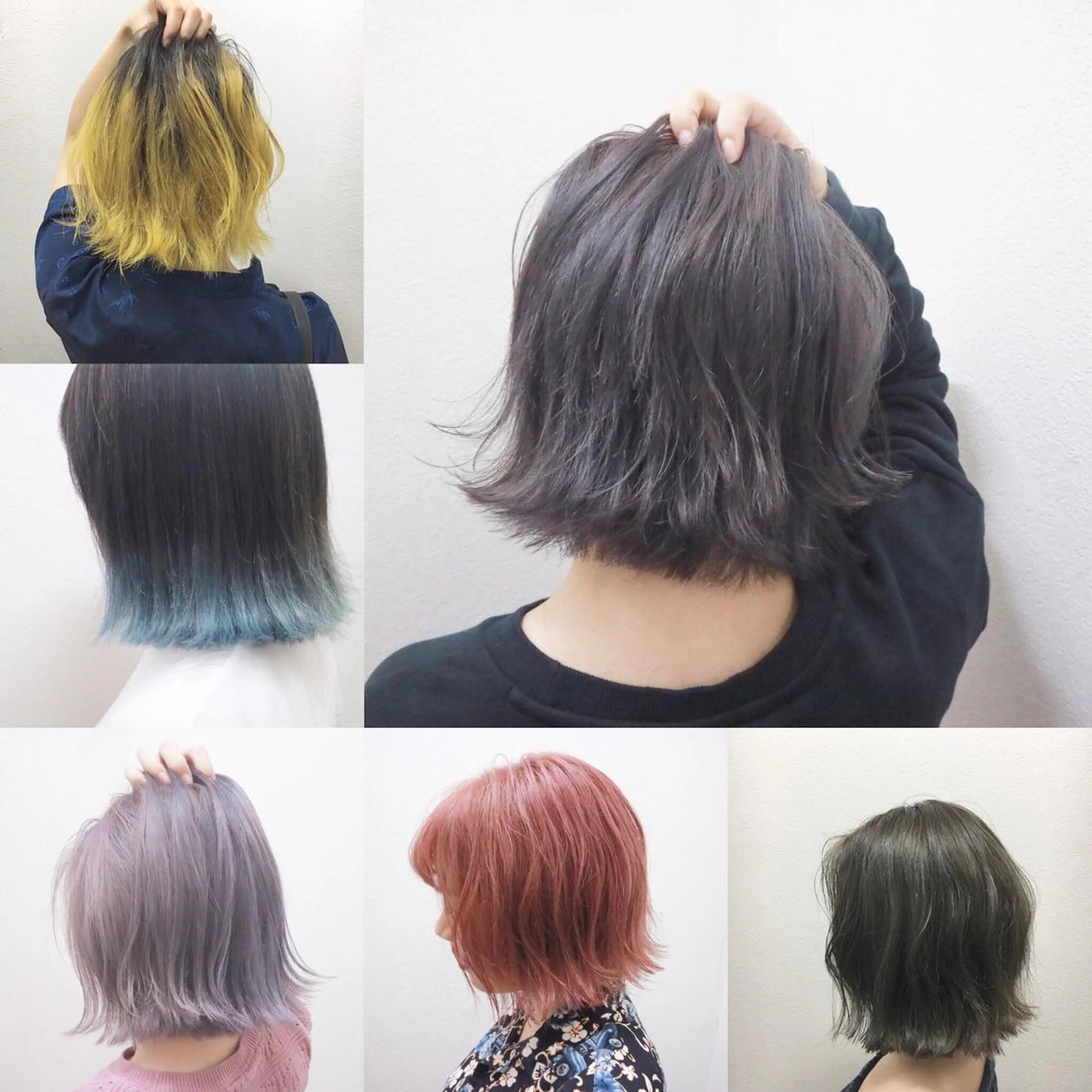 ショート カラー ボブ 外ハネヘア JILBLAN京都 ショート/ハイライトのヘアスタイル