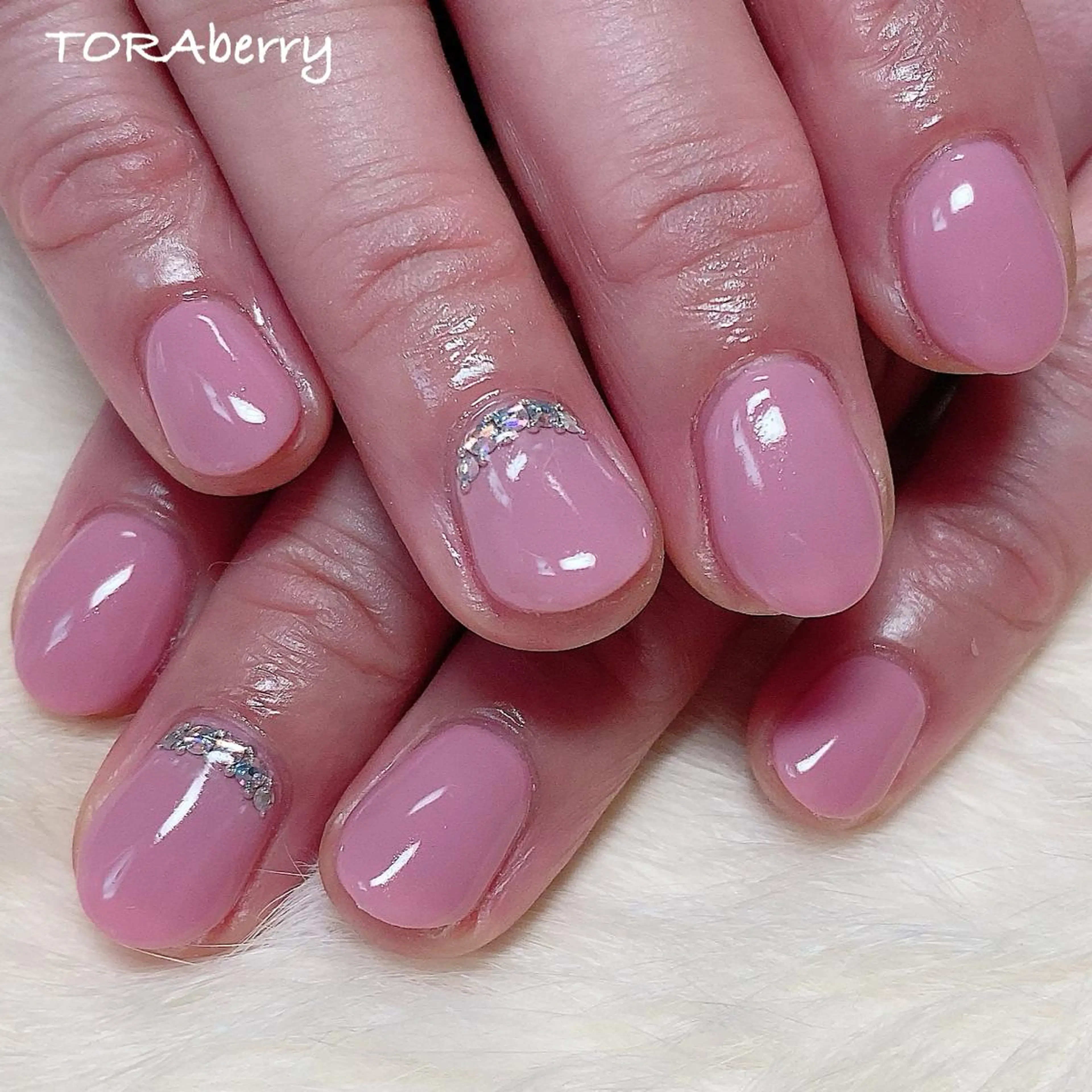 ネイル ピンク ハンドネイル ネイリスト なつみのネイルデザイン