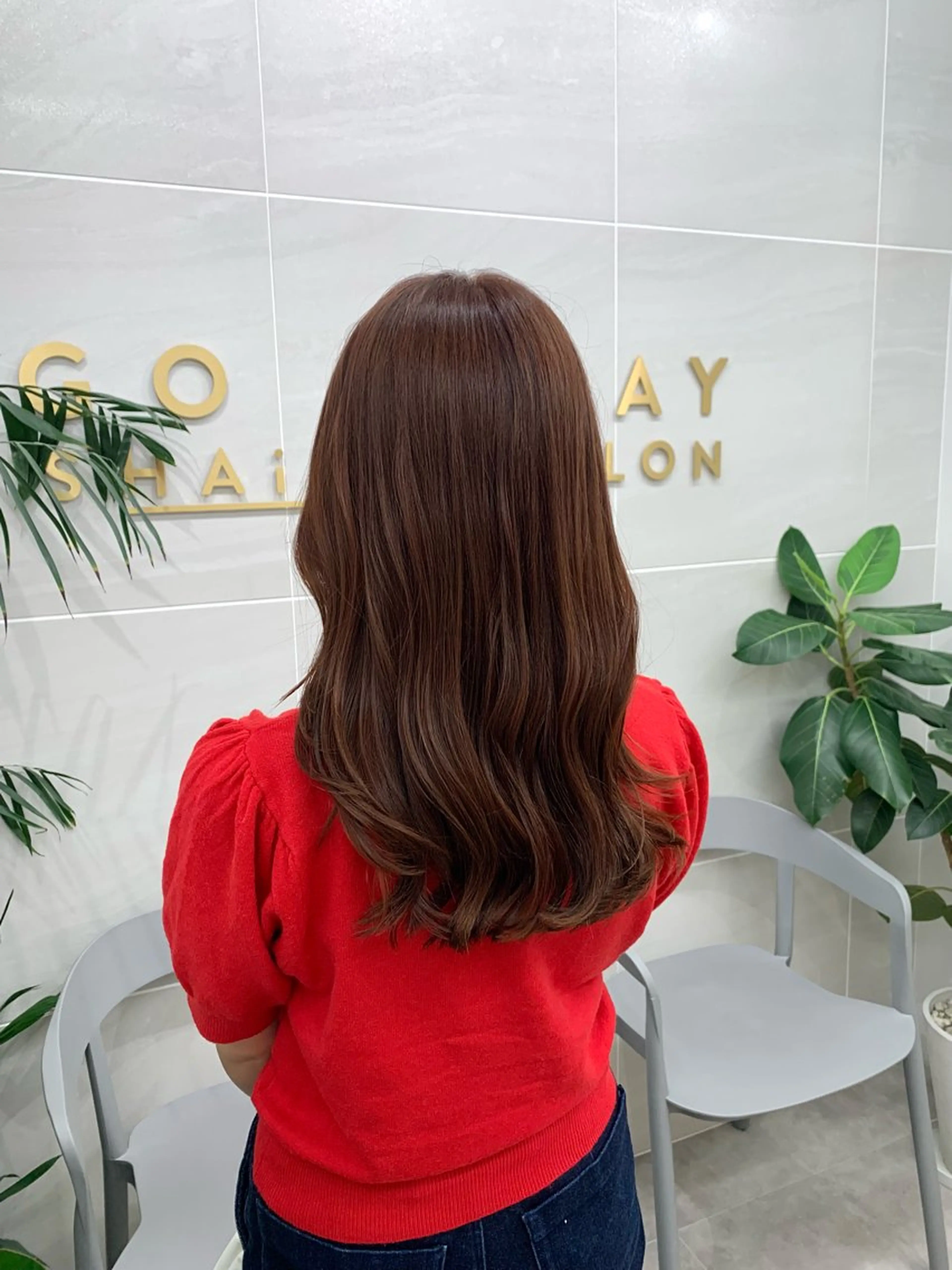 セミロング カラー カット ヘアカラー トリートメント 本格ヘッドスパ🌿 ×ヘア　佐藤のヘアスタイル