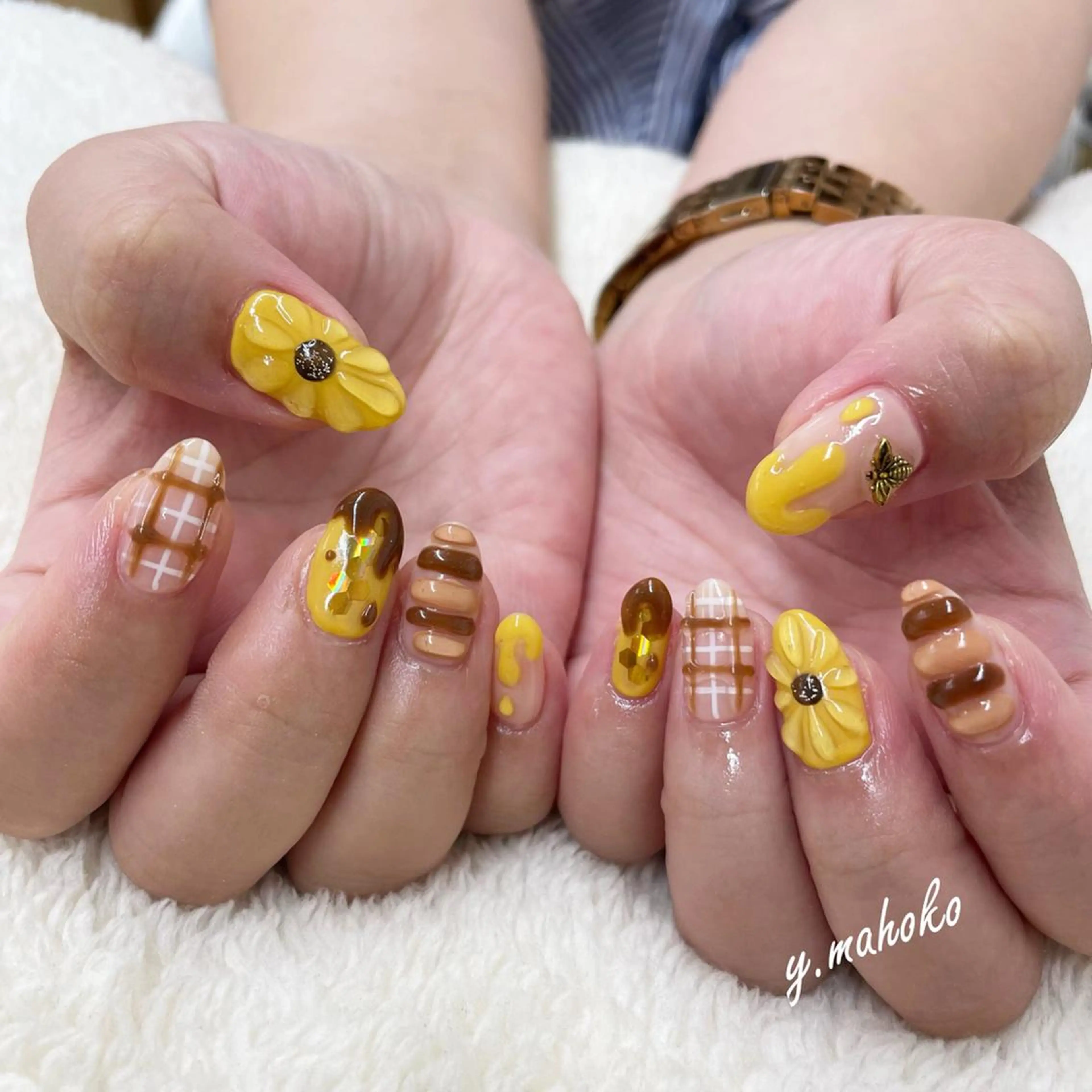 ネイル ハンドネイル She nail studio 原宿所属・パラジェル有/ スカルプ/mahoのネイルデザイン