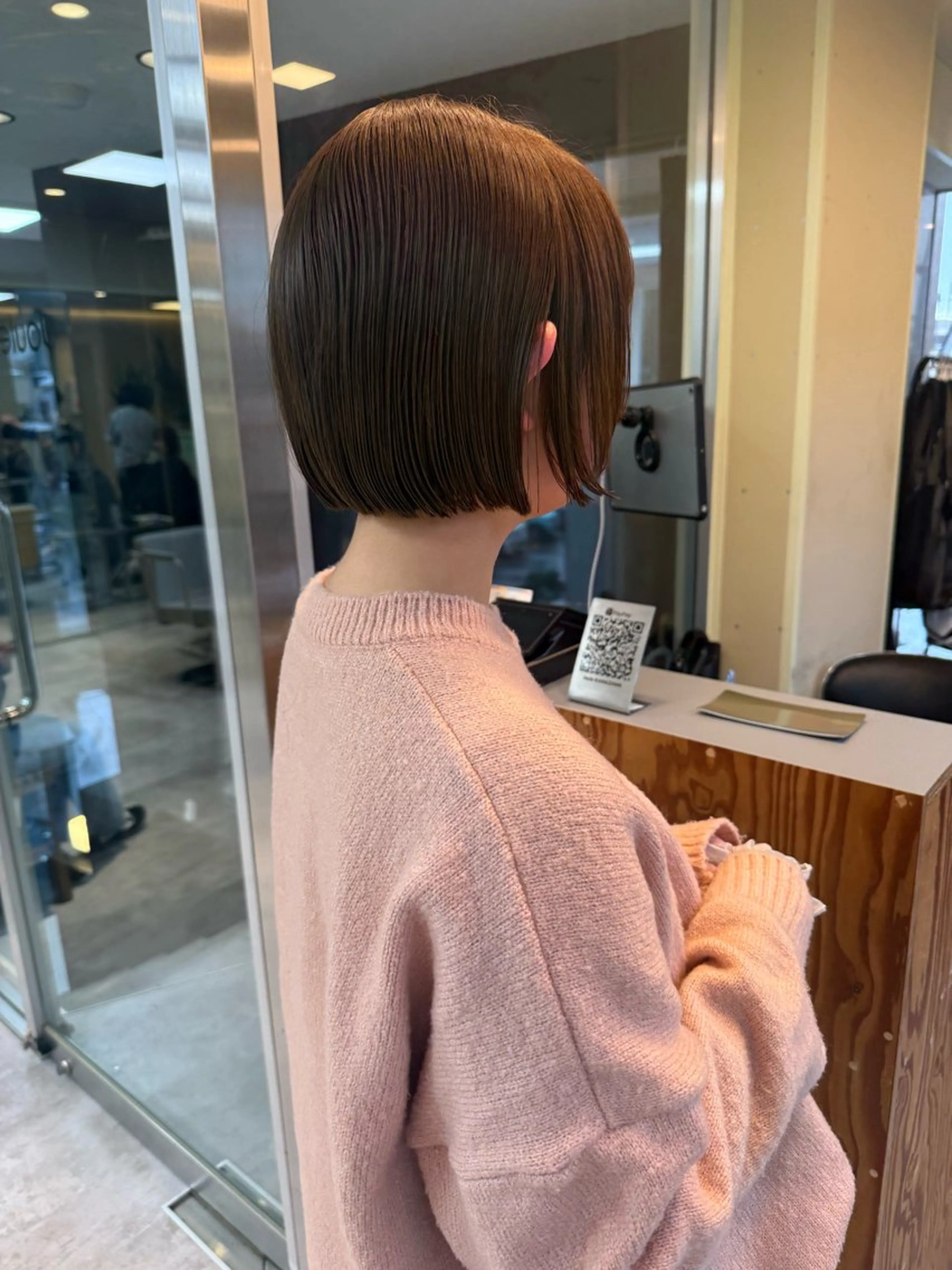 ショート カラー カット ヘアカラー トリートメント 伶風/ボブ/ ハッシュカットのヘアスタイル