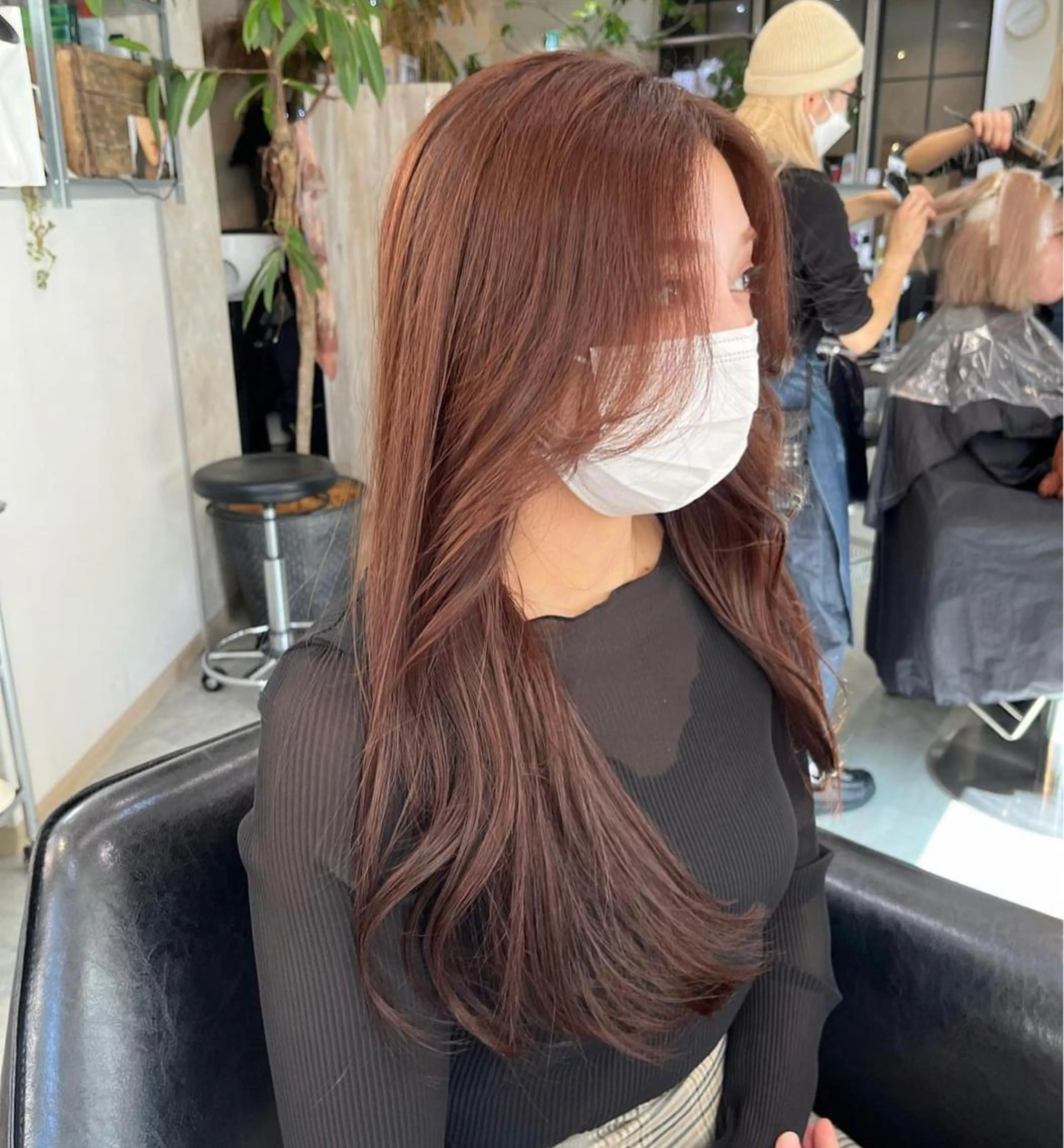 ロング カラー ブリーチ ダブルカラー ブリーチなしカラー ナツミ/透明感カラー /酸性ストレートのヘアスタイル