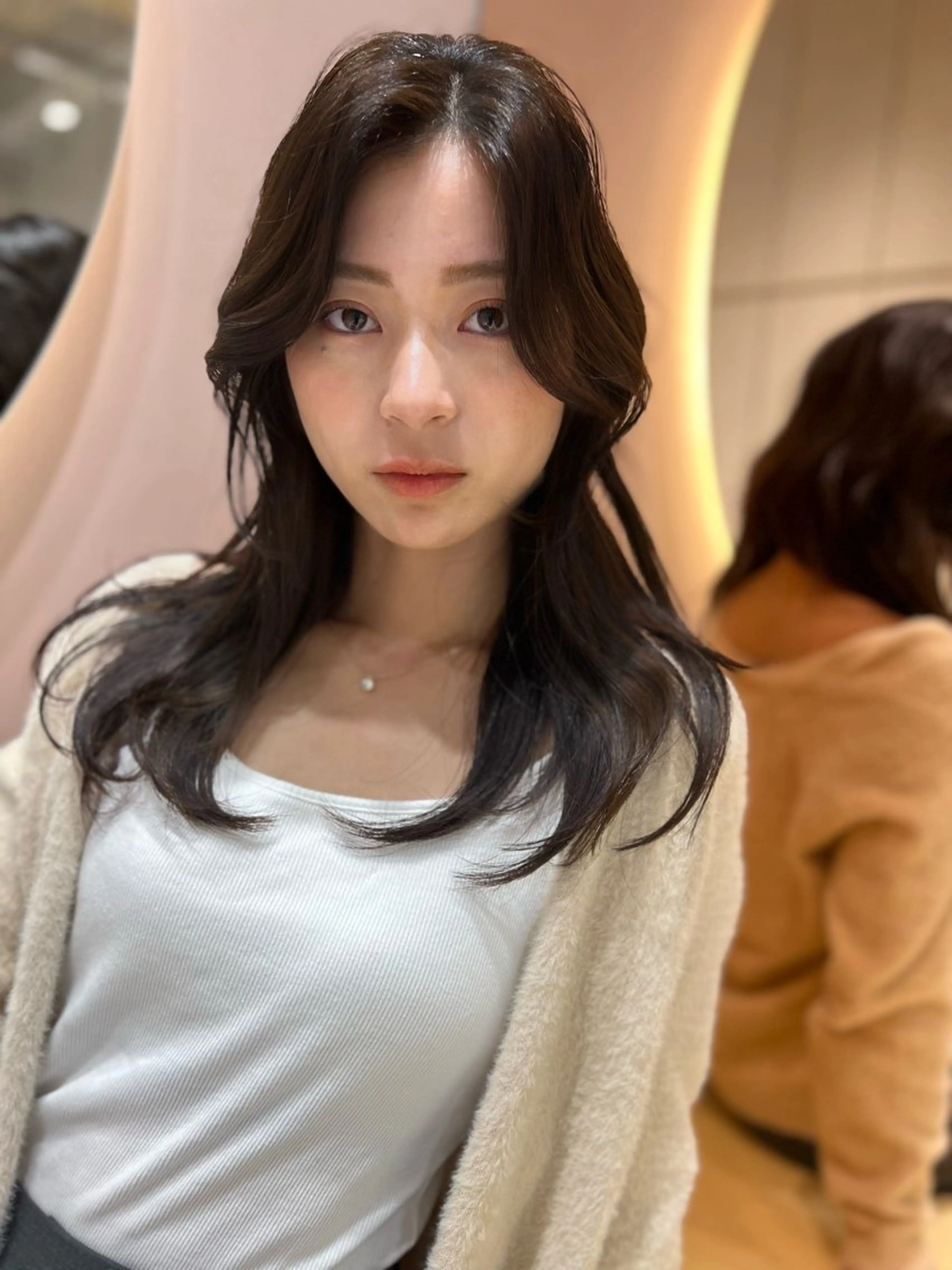 ロング カラー ヘアアレンジ くびれヘア 韓国風ヘア カット トリートメント 🔶似合わせセンター パート/ヤス🔶のヘアスタイル