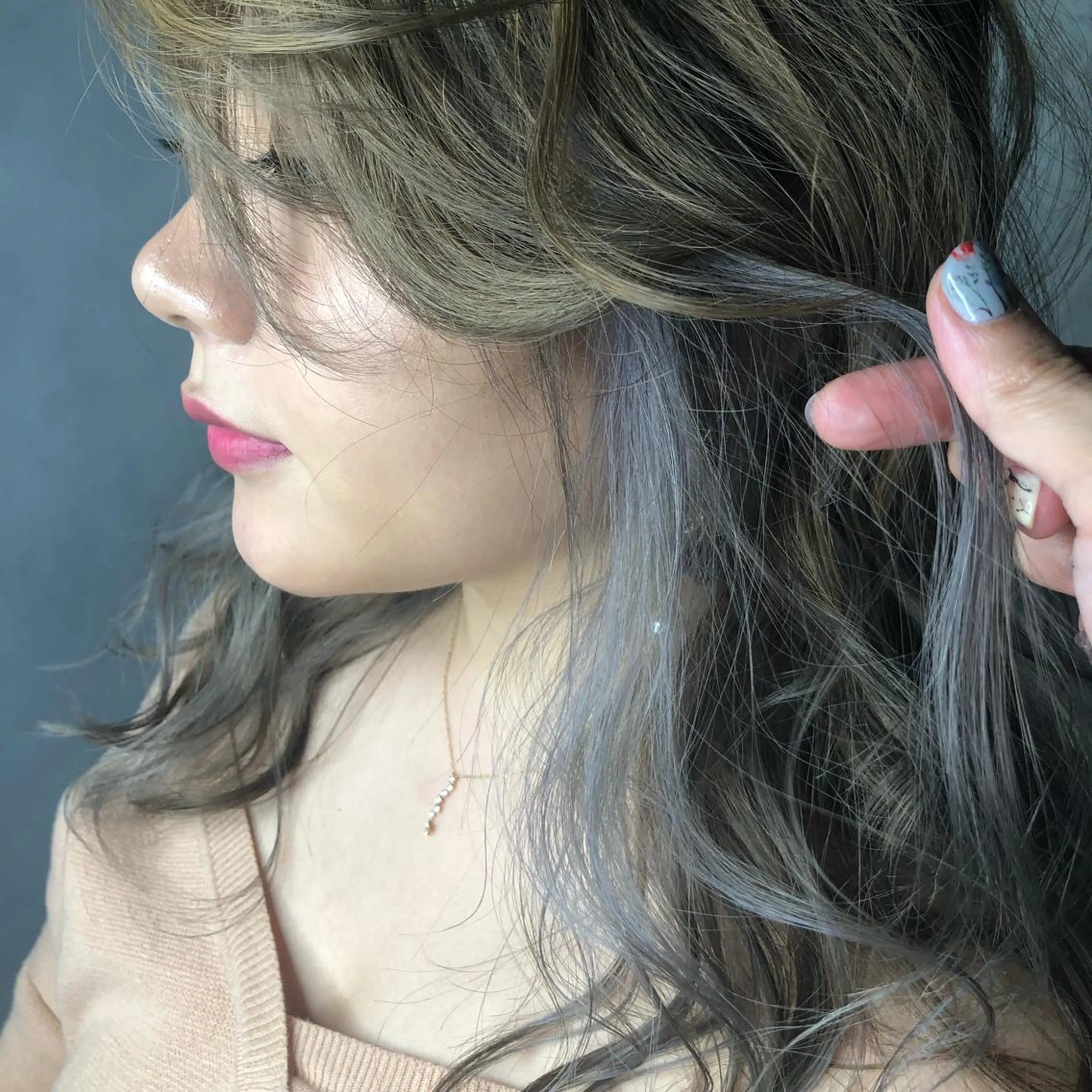 ロング カラー インナーカラー ORIKA 美容室のヘアスタイル