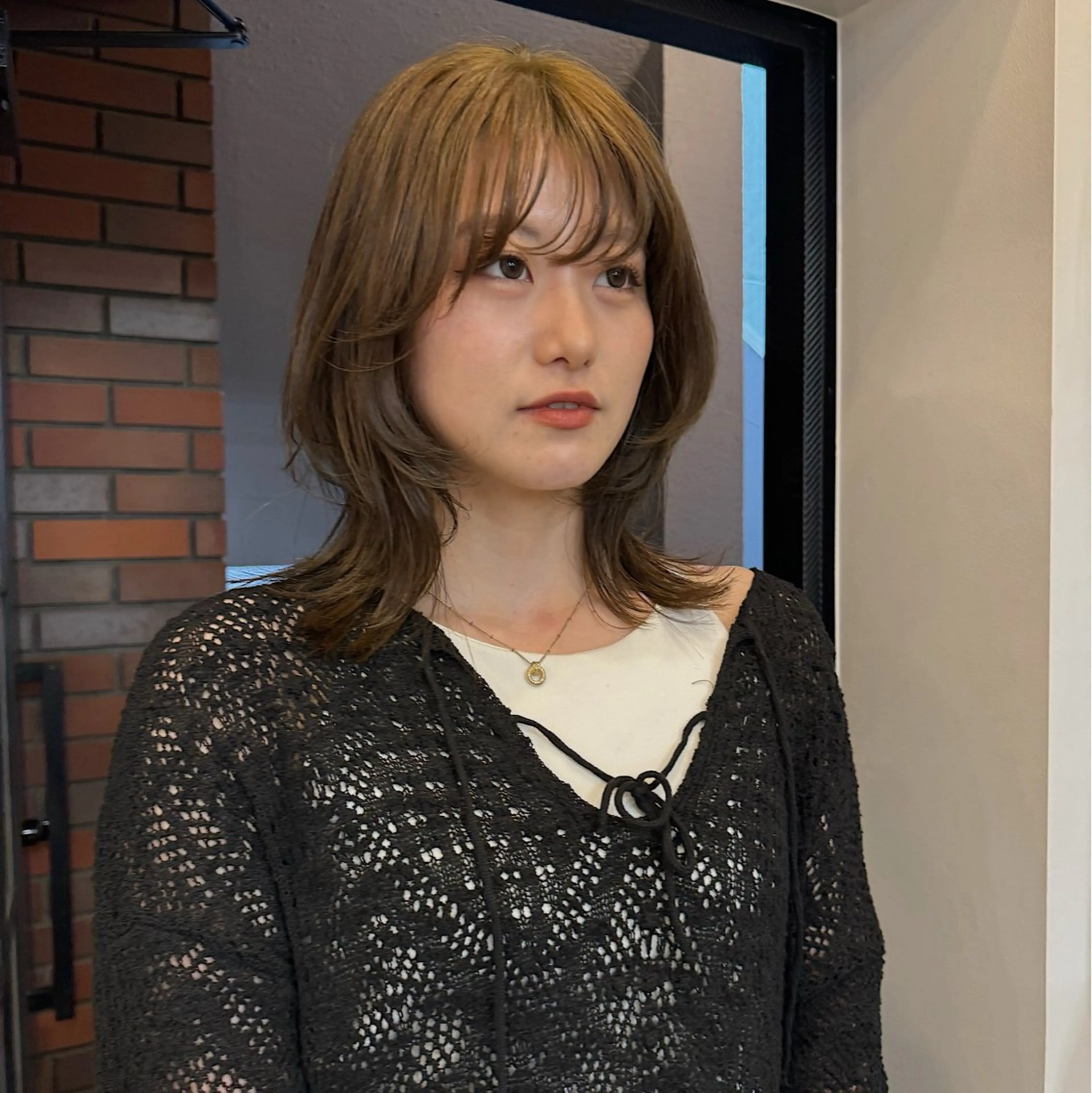 ミディアム カラー ヘアアレンジ ベージュカラー オリーブベージュ レイヤーカット カット ヘアカラー 🌐サトウ リョウ🌐のその他イメージ