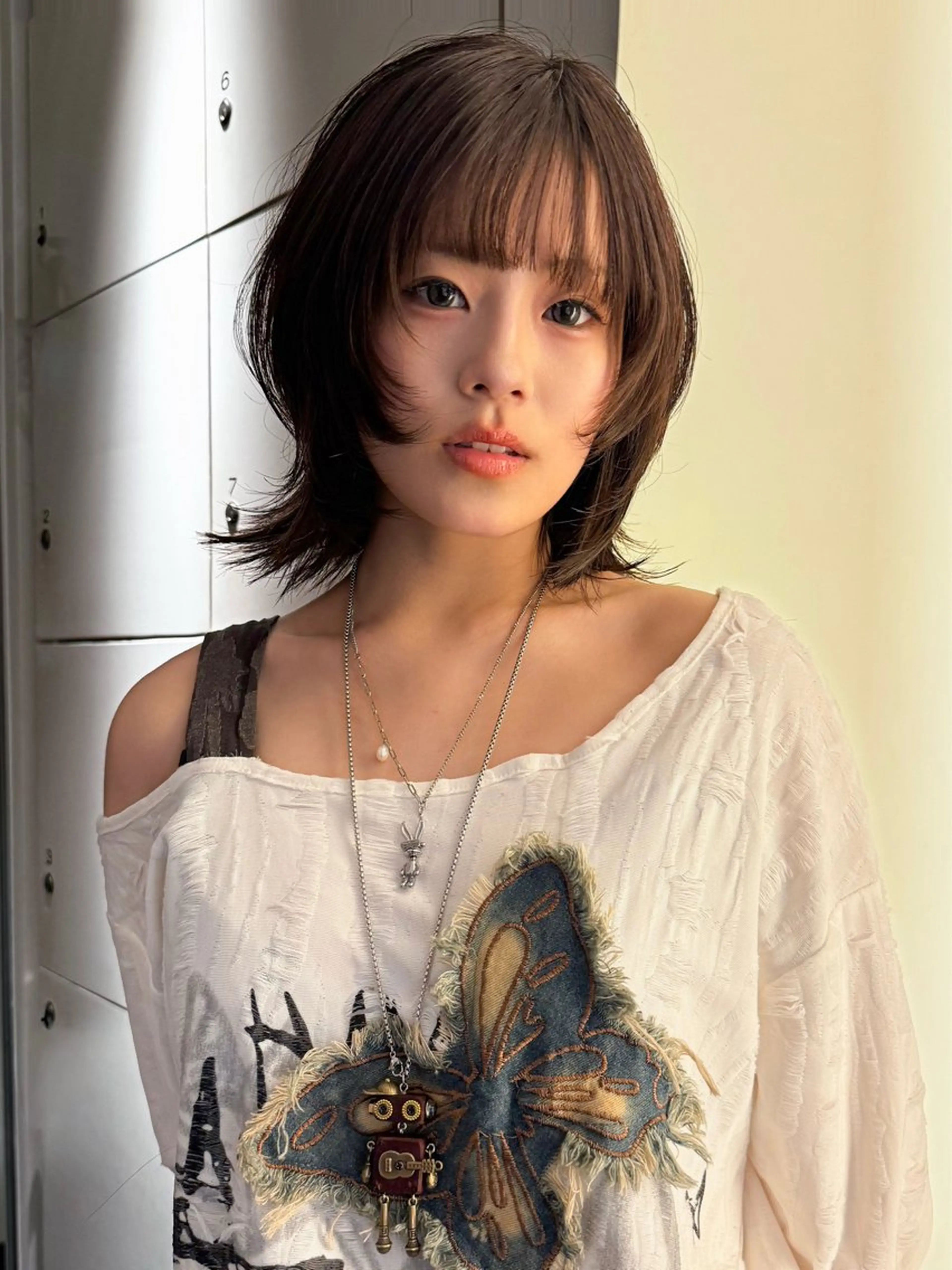 ミディアム ウルフカット モデル募集/山田蓮/ レイヤーボブのヘアスタイル