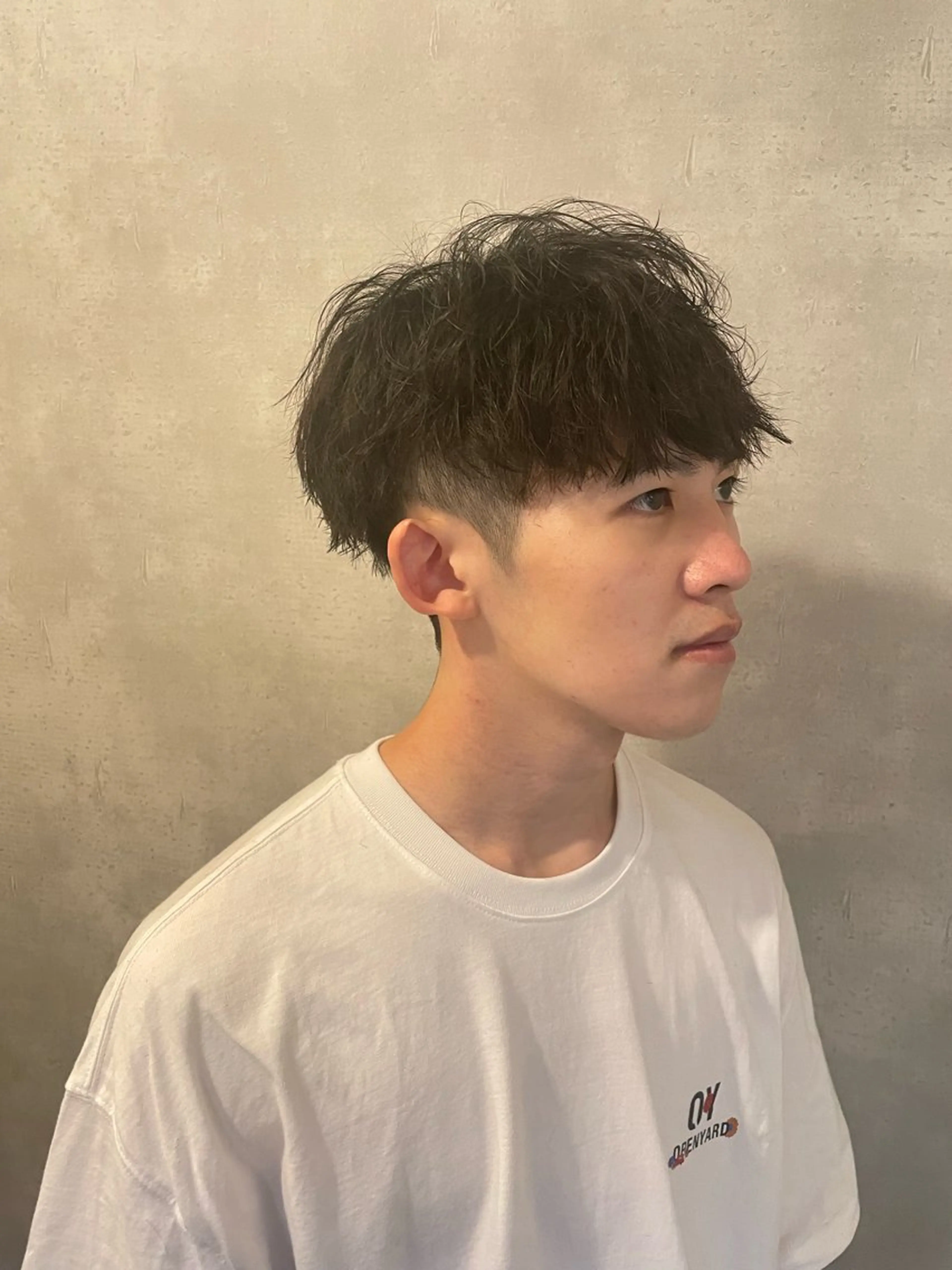 メンズ センターパート マッシュ メンズパーマ メンズツイストパーマ ツーブロック カット ヘアセット フリーランスシェアサロンルレイル所属・心斎橋/メンズ /ルレイル/地形真希のヘアスタイル