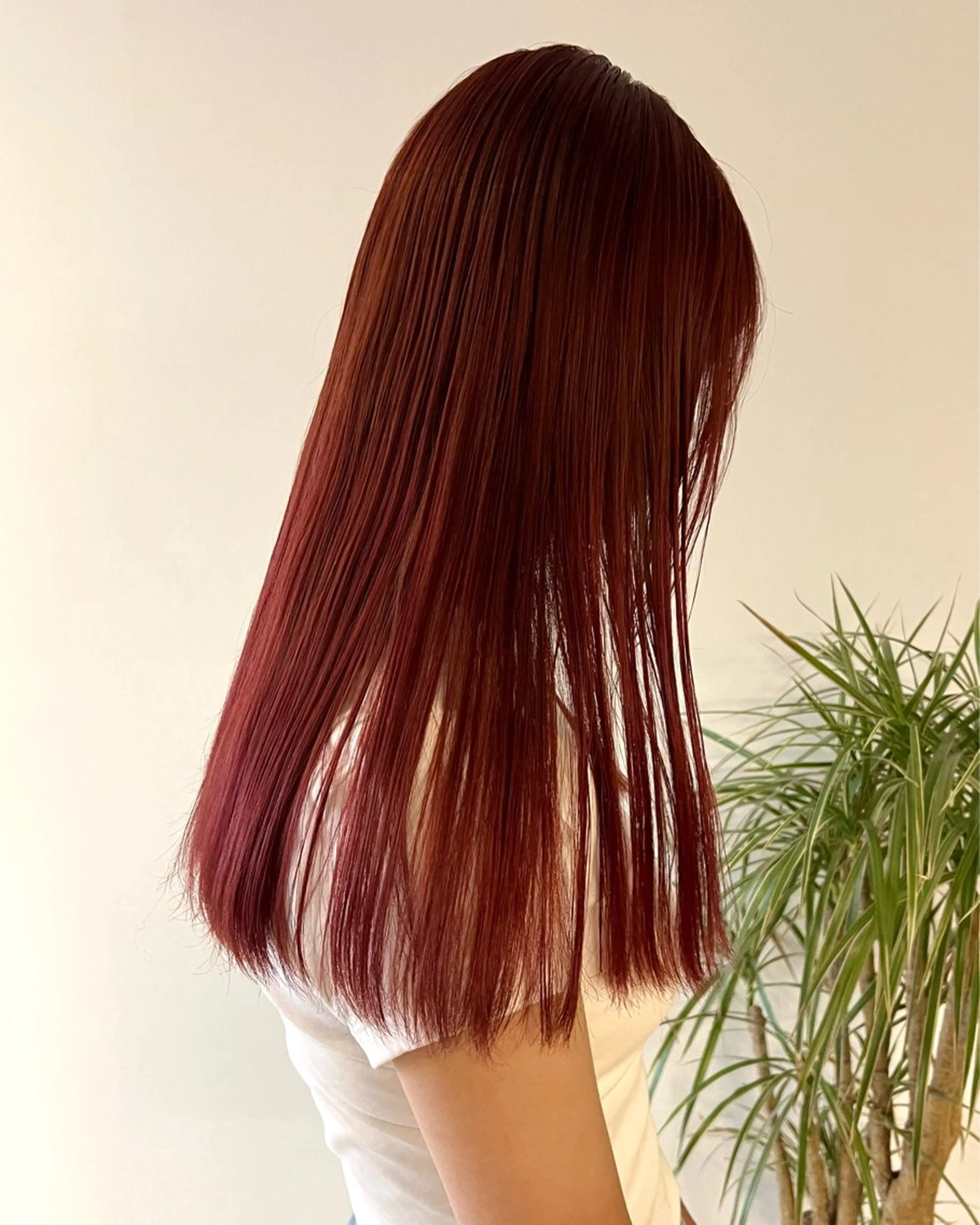 セミロング カラー ブラウンカラー レッドカラー レッドブラウン RAIMA ハイトーン/レイヤーのヘアスタイル