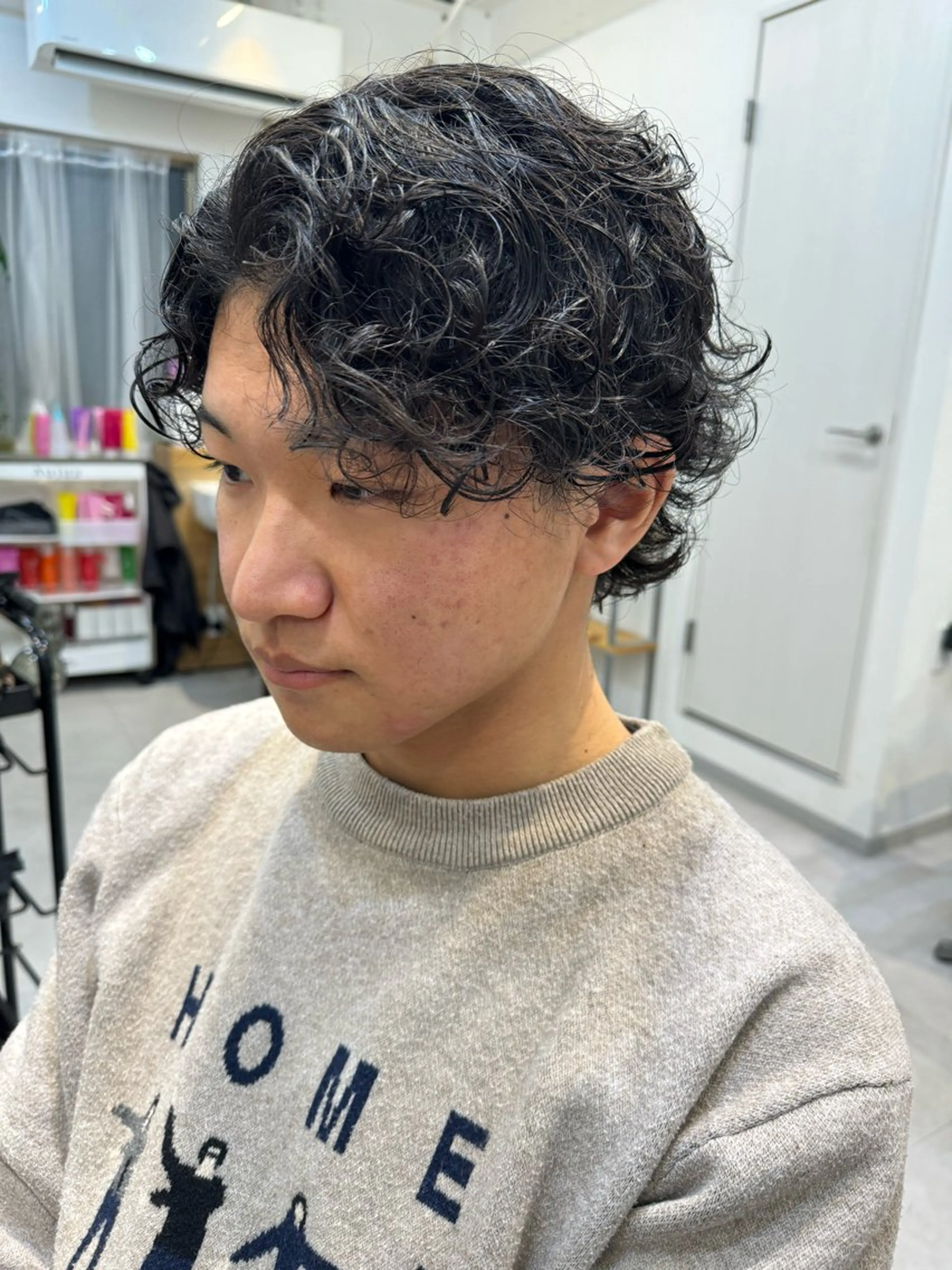 ミディアム パーマ メンズ カット パーマ トリートメント Dxxxx III所属・女性目線の大人 メンズ*Ayakaのヘアスタイル