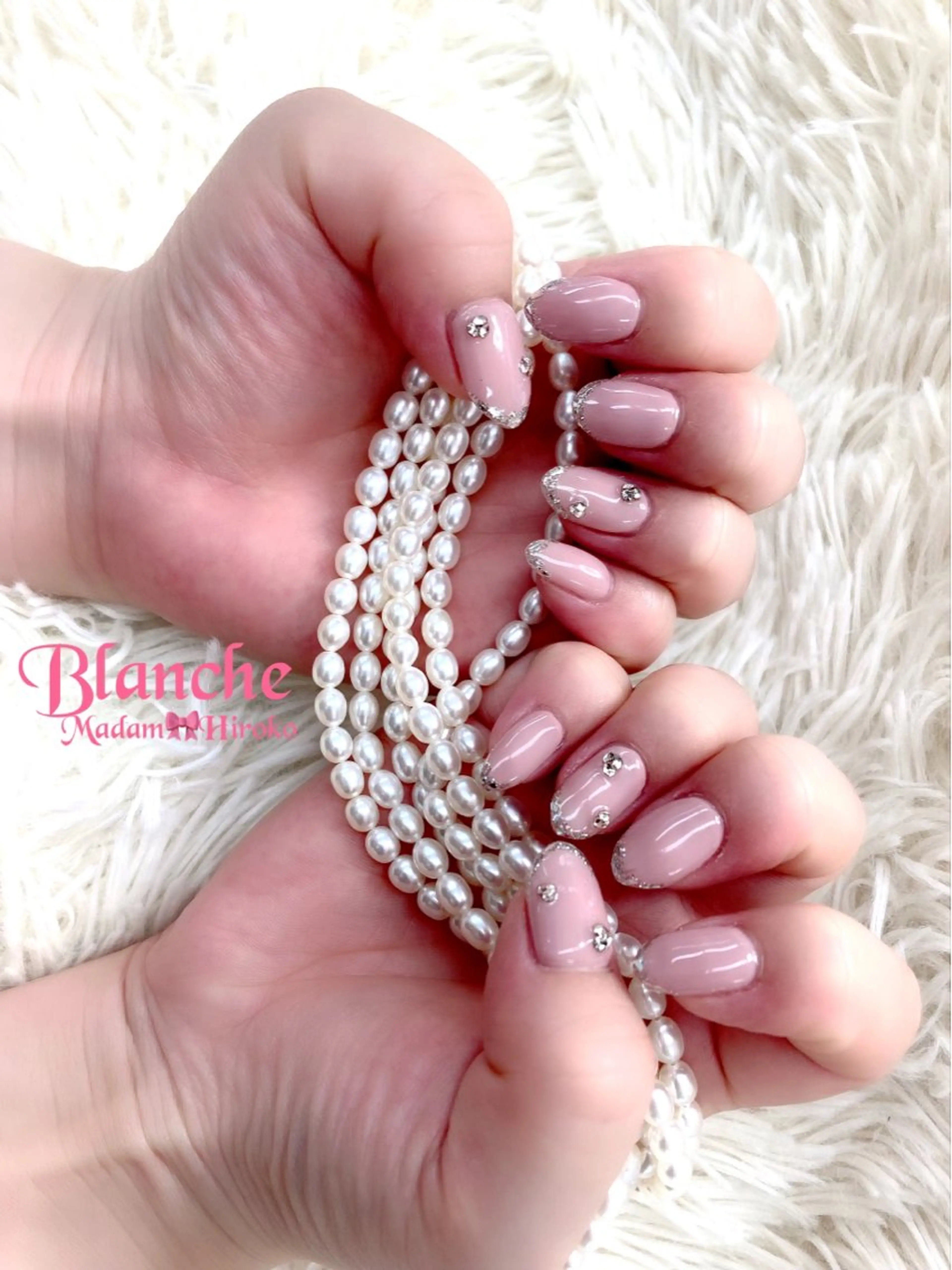 ネイル フレンチネイル ガラスフレンチ Lianネイル 寛子Lianのネイルデザイン