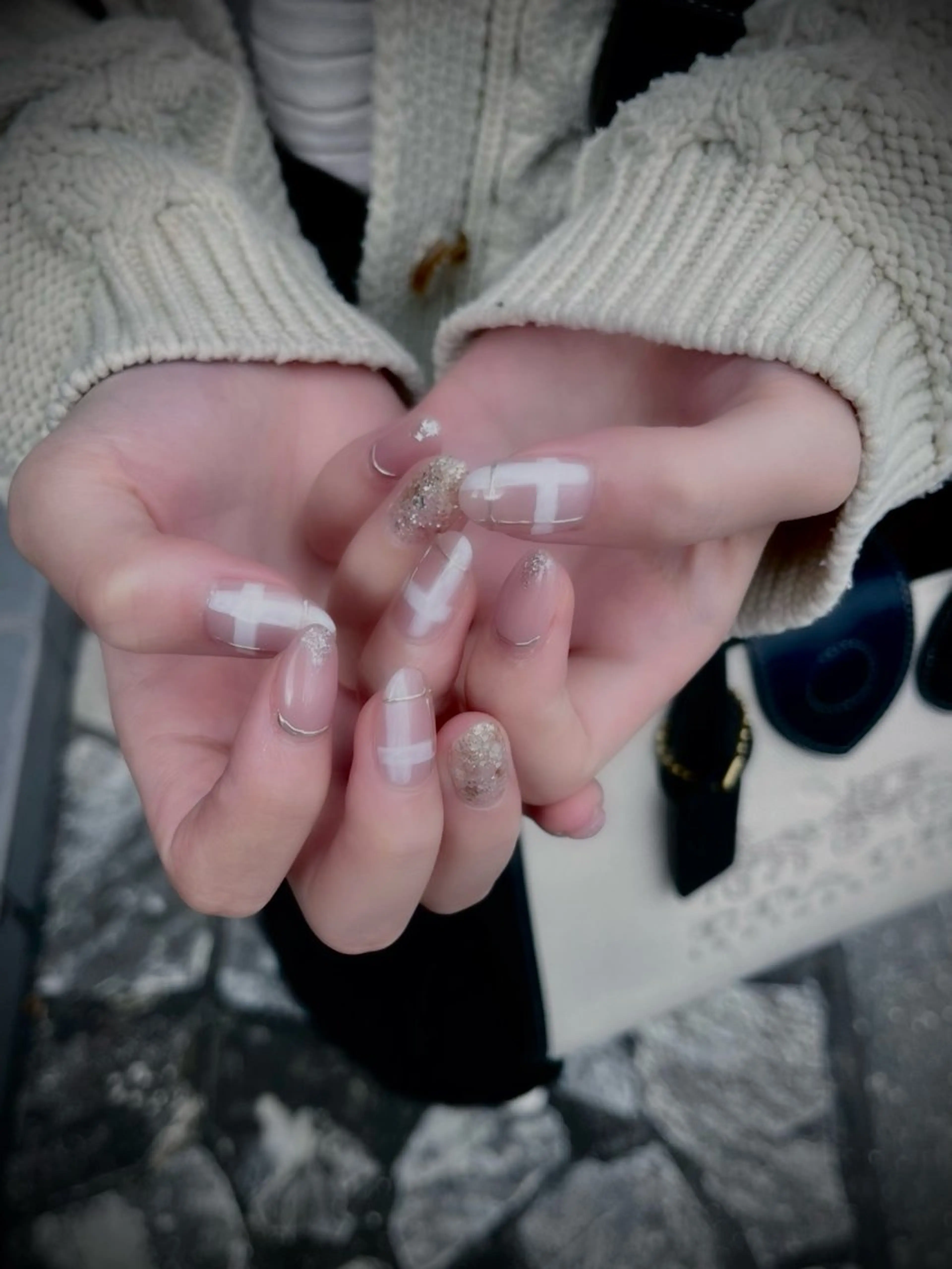 ネイル キラキラネイル マグネットネイル ワンカラーネイル スカルプネイル ワンホンネイル nine.🦋 YUKOのネイルデザイン