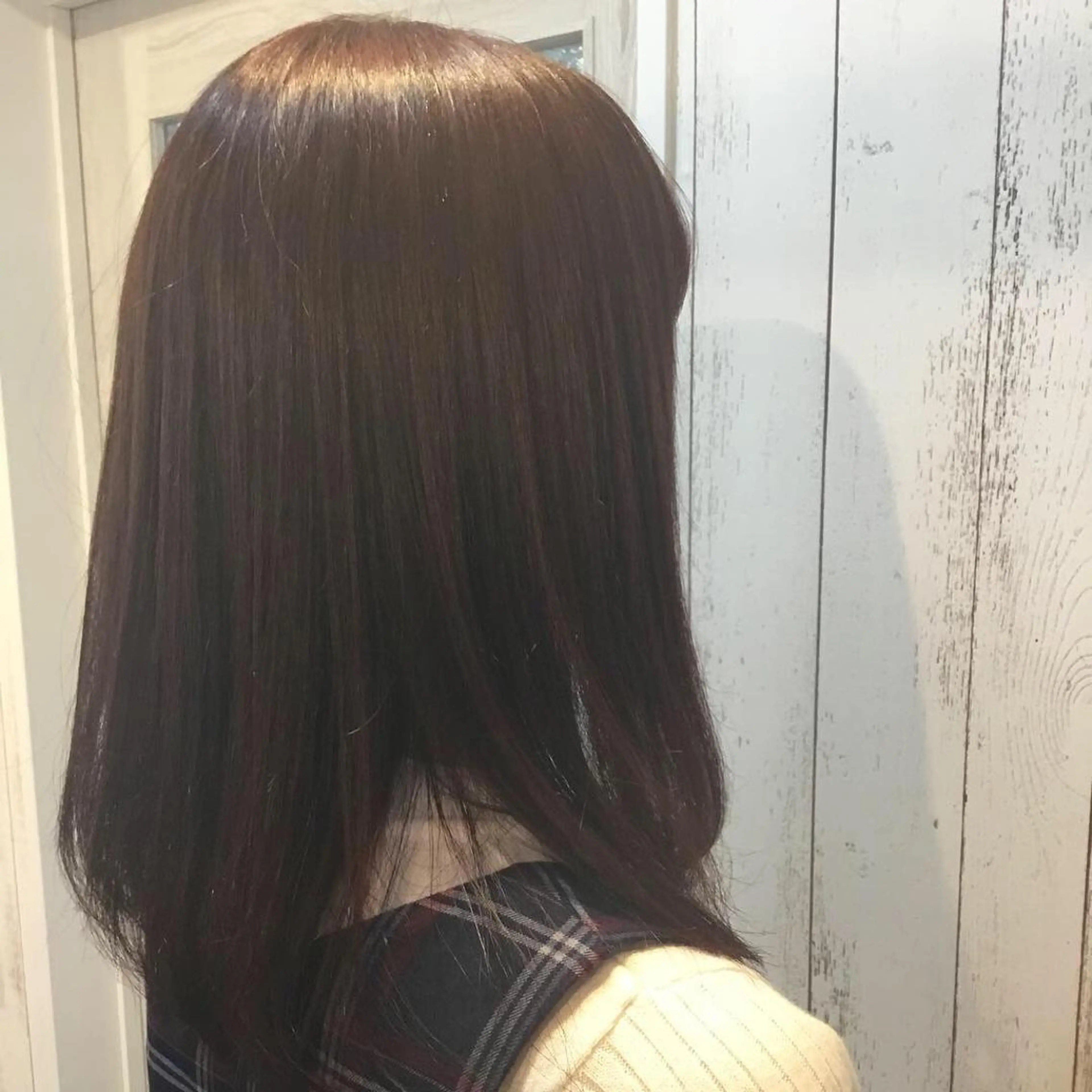 セミロング カラー パーマ embrace エンブレイスのヘアスタイル