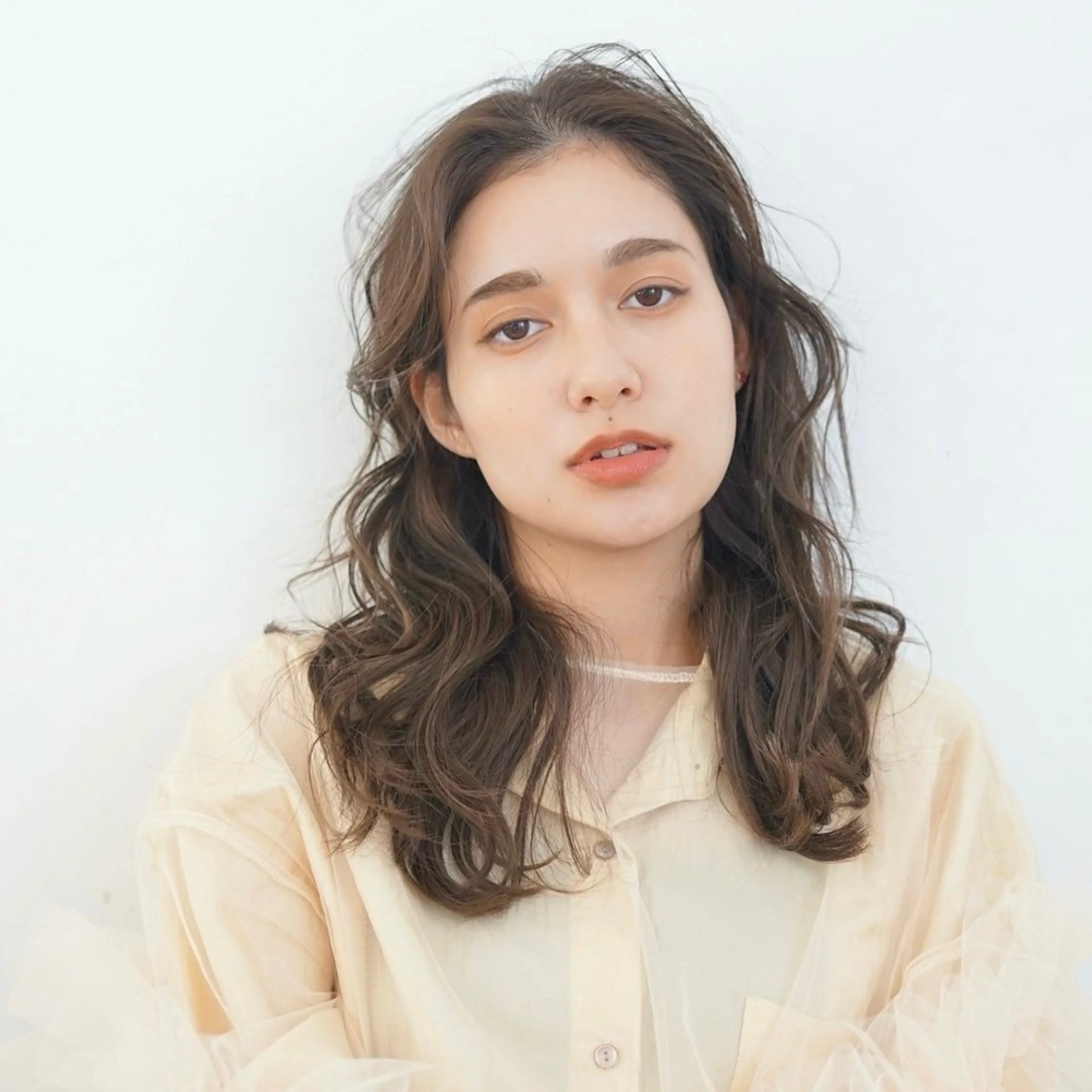 セミロング カラー パーマ ヘアアレンジ カット パーマ トリートメント 髪質改善ストレート✨ パーマヘア✨YUKIのヘアスタイル