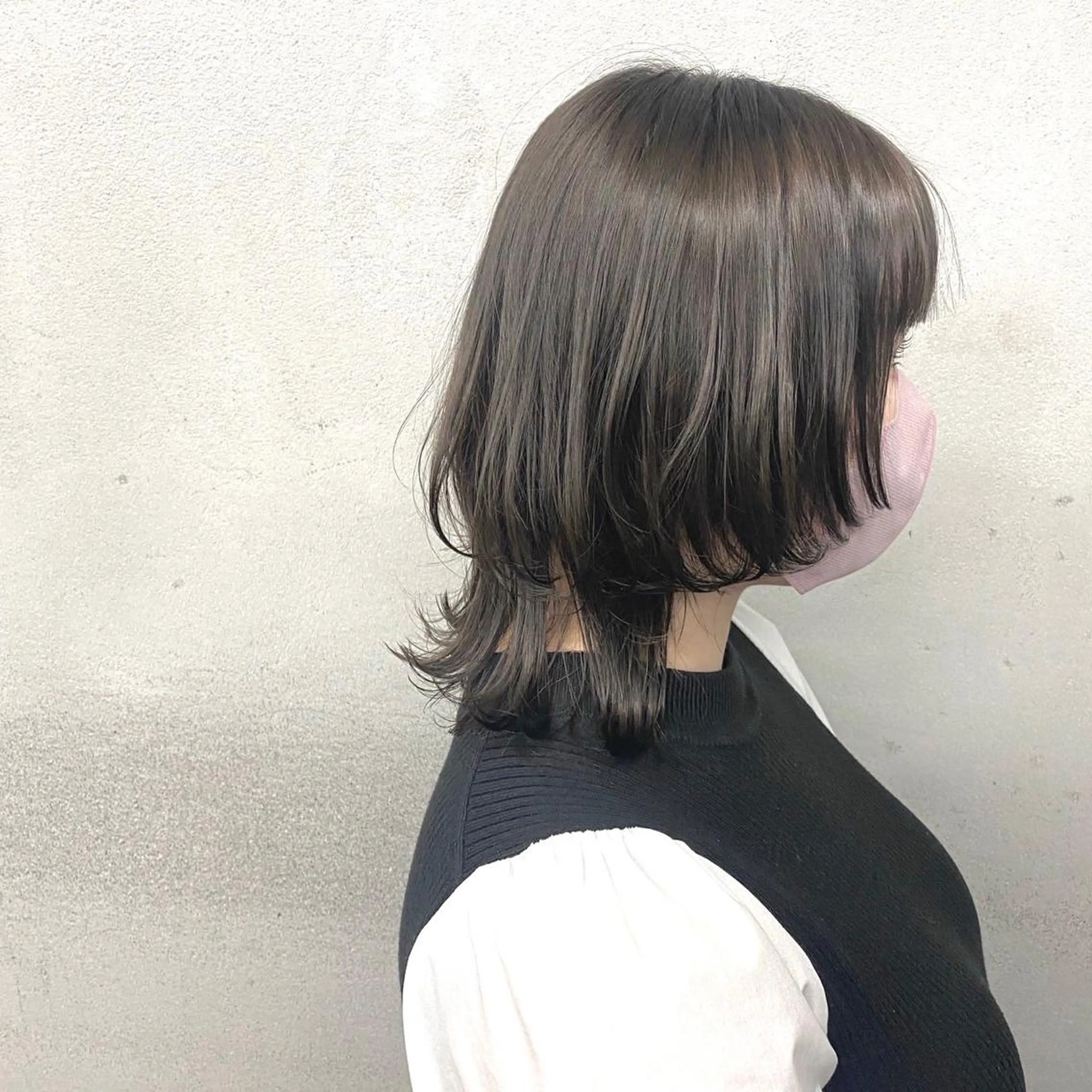 ミディアム ウルフカット カット トリートメント #tag 佐藤璃美のヘアスタイル