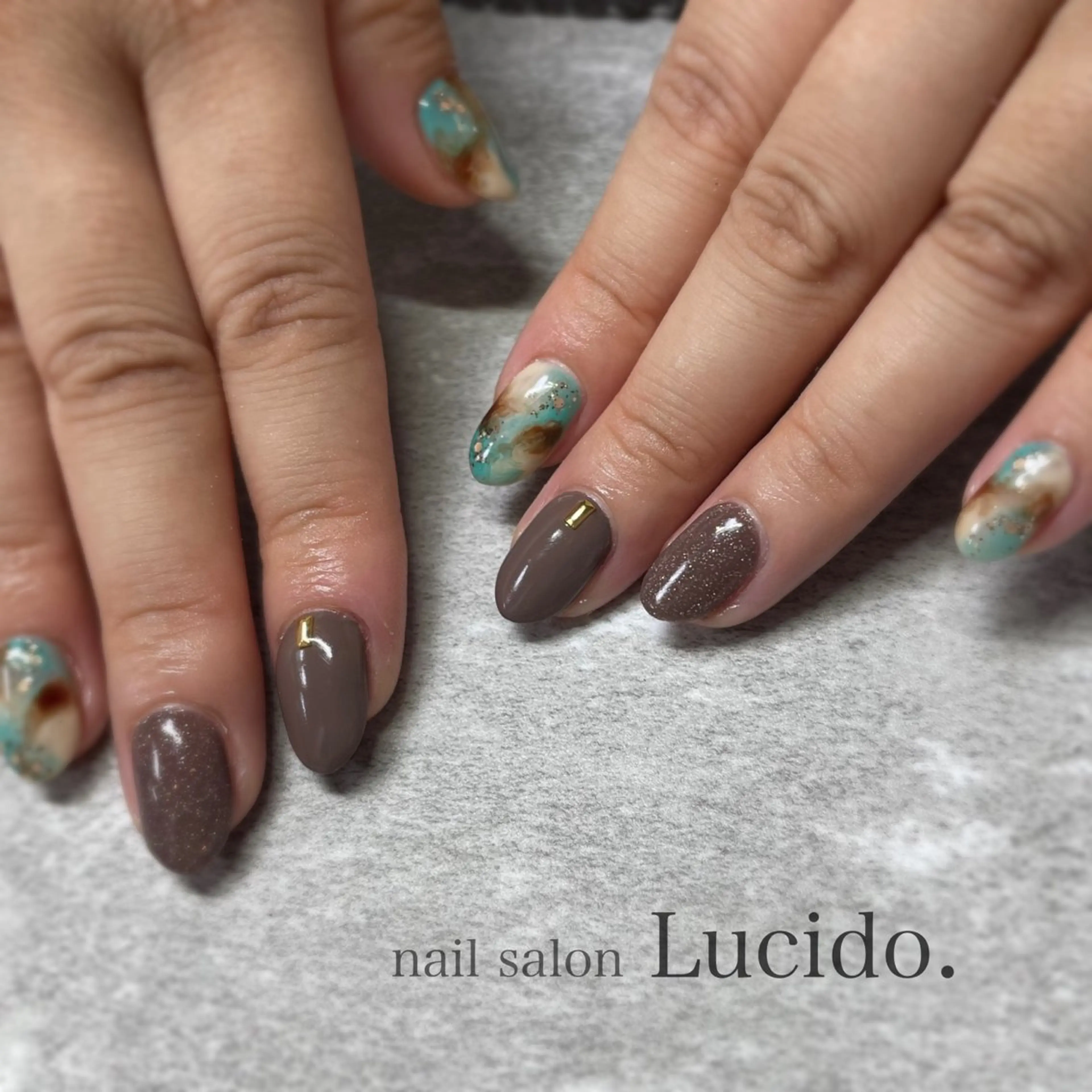 ネイル ニュアンスネイル nail salon Lucido.所属・さかい まいこのネイルデザイン