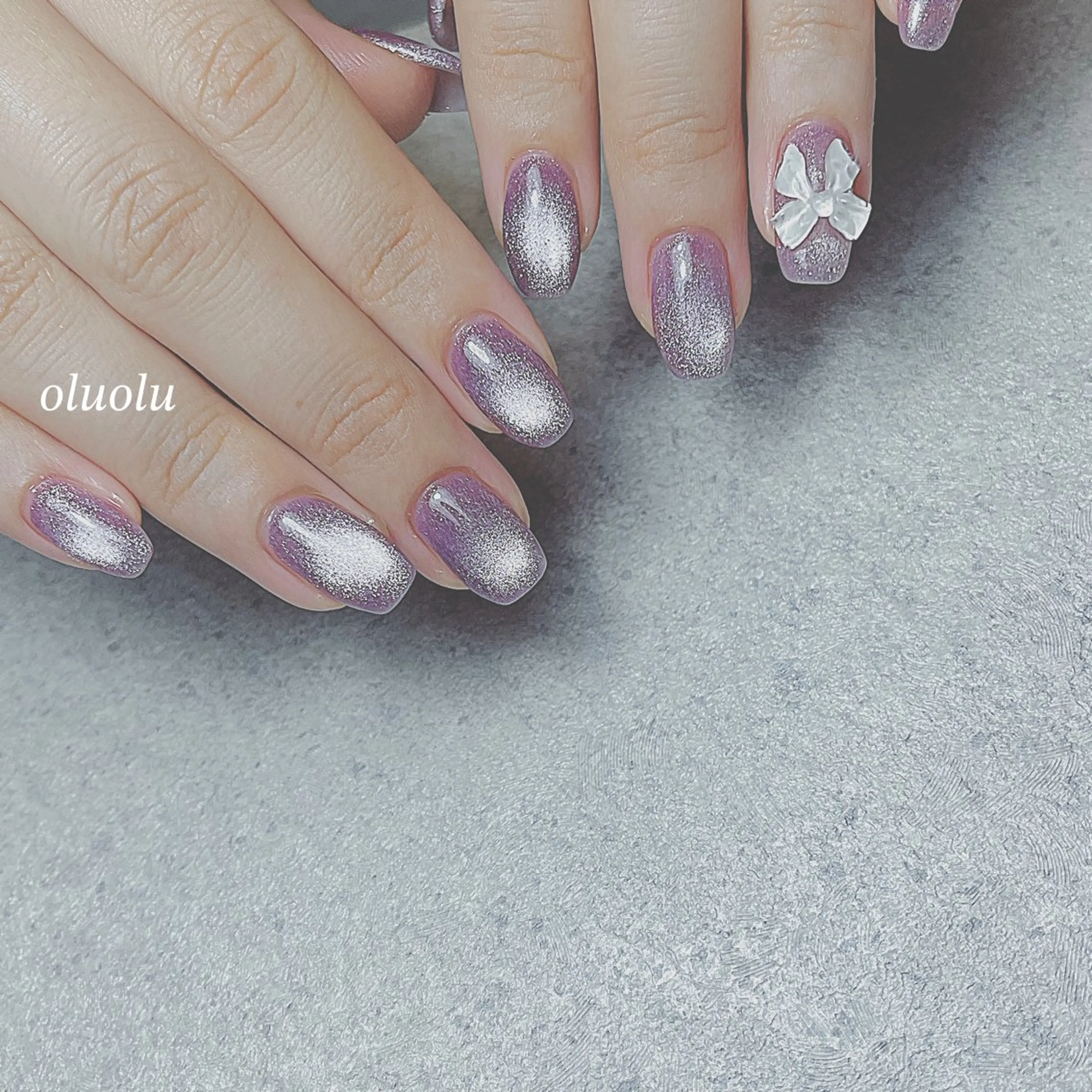 ネイル アートネイル フットネイル 韓国ネイル マグネットネイル ニュアンスネイル ハンドネイル 大村 紬華のネイルデザイン