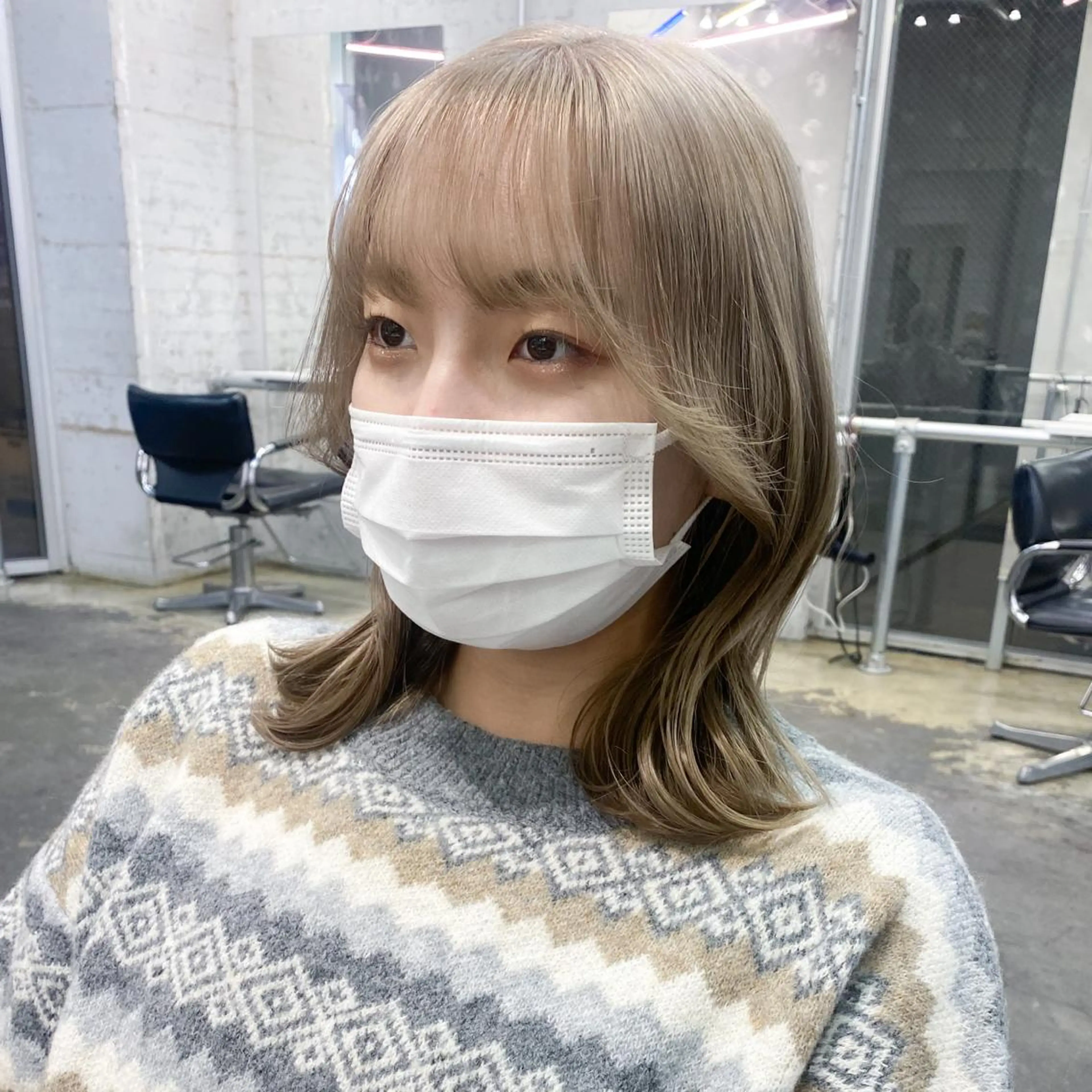 セミロング カラー 💗💗韓国レイヤー yu-ki💗💗のヘアスタイル